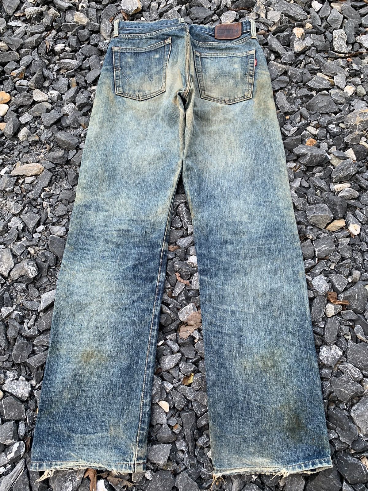 Edwin VINTAGE EDWIN 505SXXX MUDWASH RUSTY &FADED DISTRESSED DENIM Size US 29 - 4 Thumbnail
