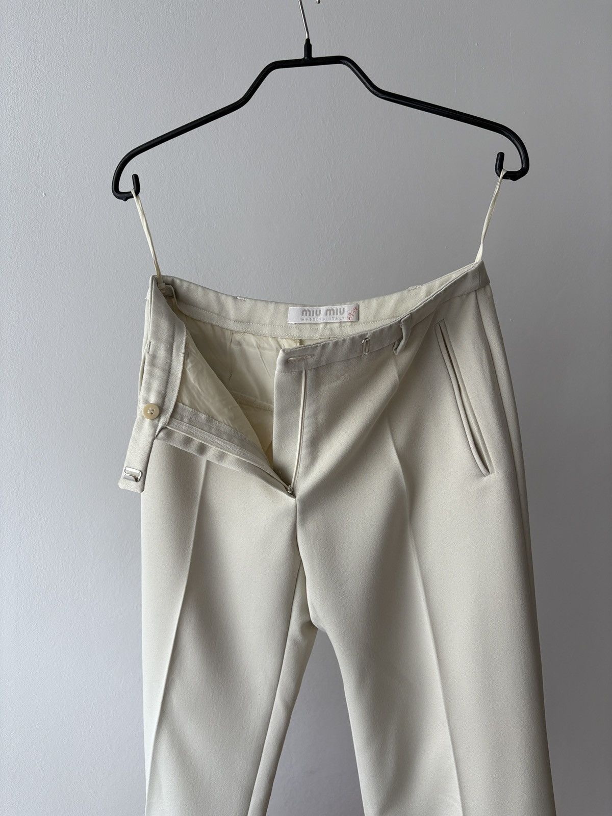 Miu Miu Miu Miu 1997 two piece ivory suit Size S / US 4 / IT 40 - 15 Thumbnail