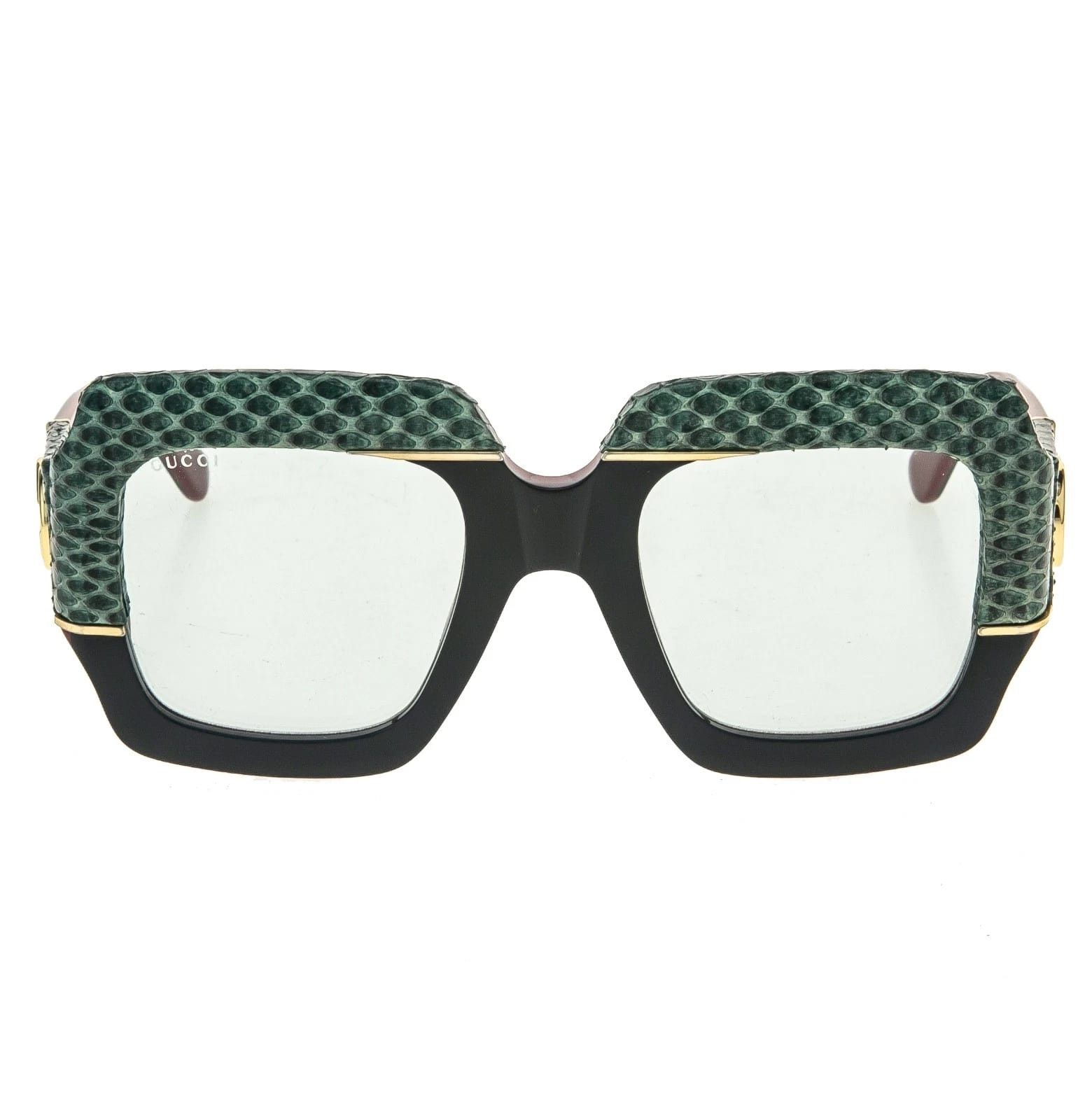 Gucci GUCCI 0484 Black Red Green Ayers Snake Leather 003 GG0484S Size ONE SIZE - 5 Thumbnail