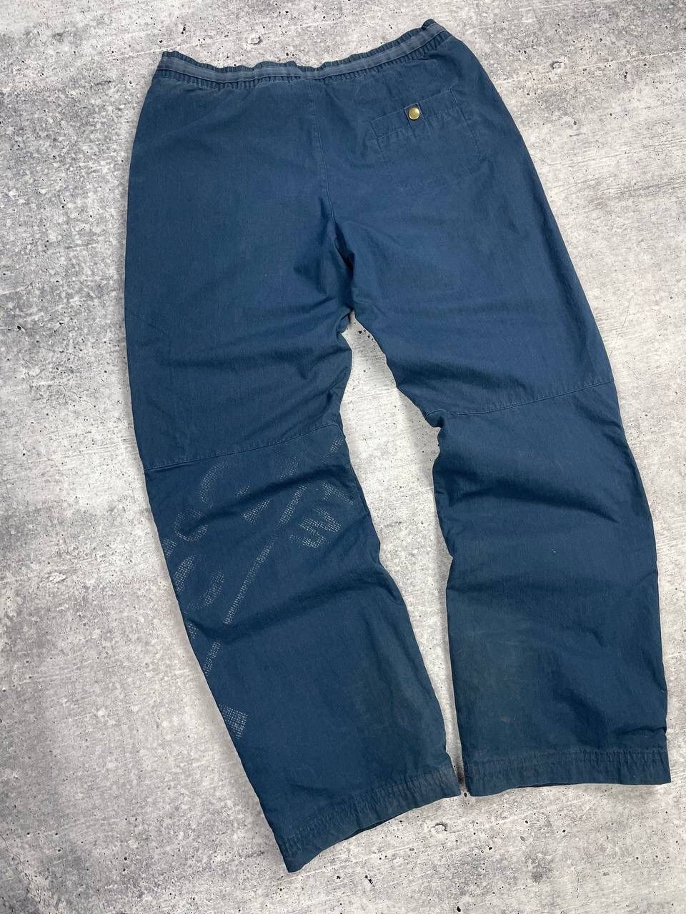 Nike × Vintage Vintage Nike Y2K Style Big Logo Swoosh Drill Nylon Pants Size US 32 / EU 48 - 22 Thumbnail