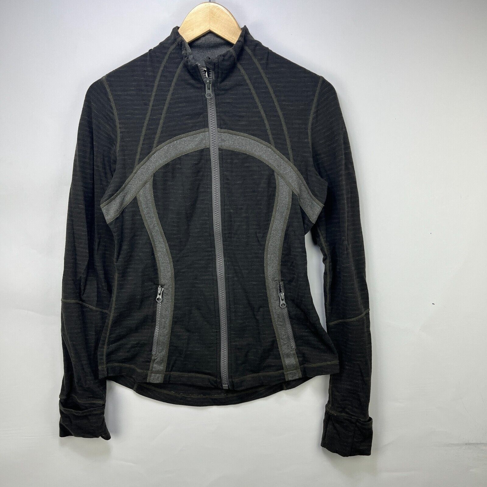 Vintage Lululemon Define Jacket Size 8 Zip up Dark Gray Size US XL / EU 56 / 4 - 1 Thumbnail
