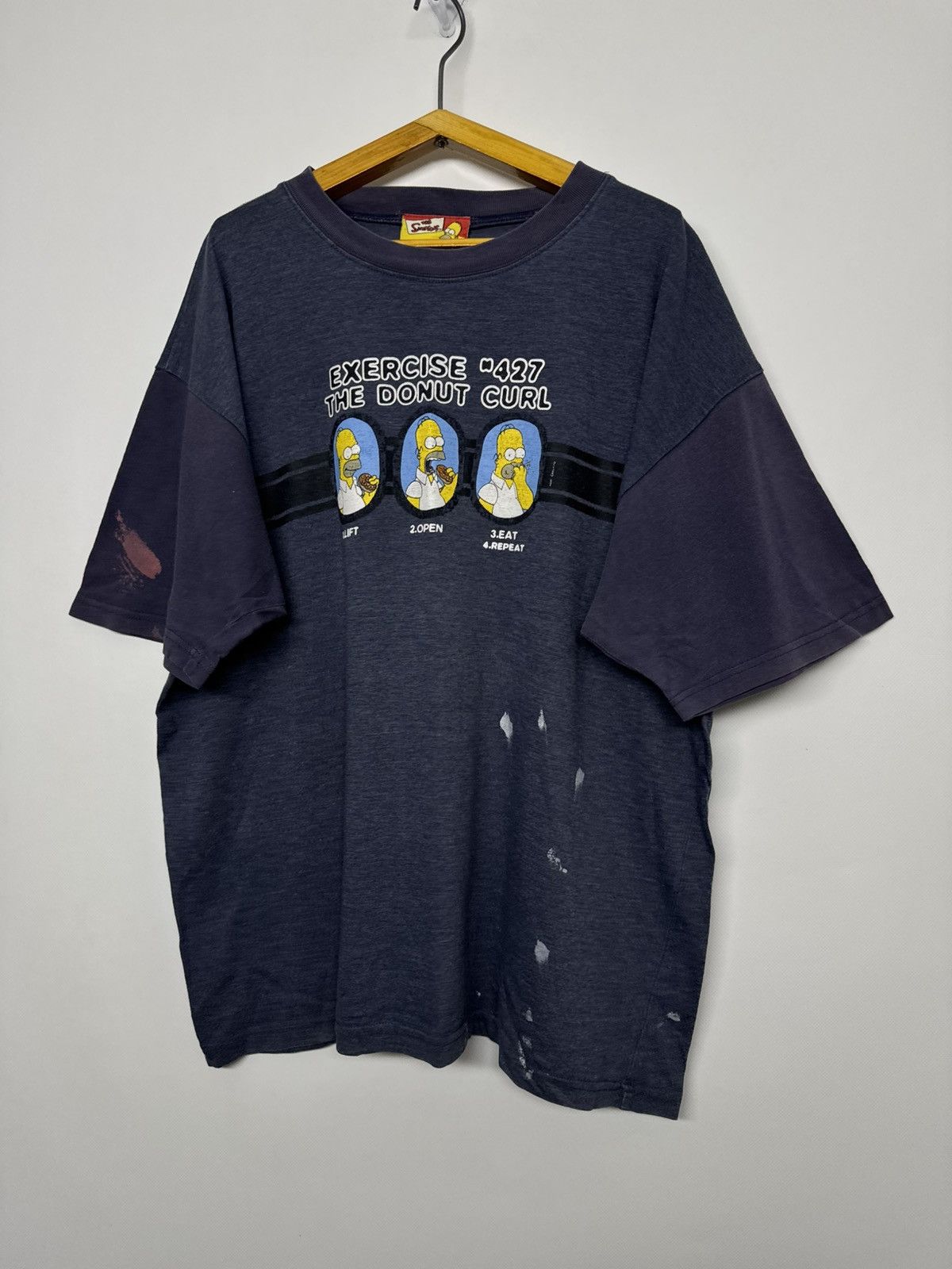 The Simpsons Vintage Y2k The Simpson Homer Big Logo Rate T-Shirt Size US L / EU 52-54 / 3 - 3 Thumbnail