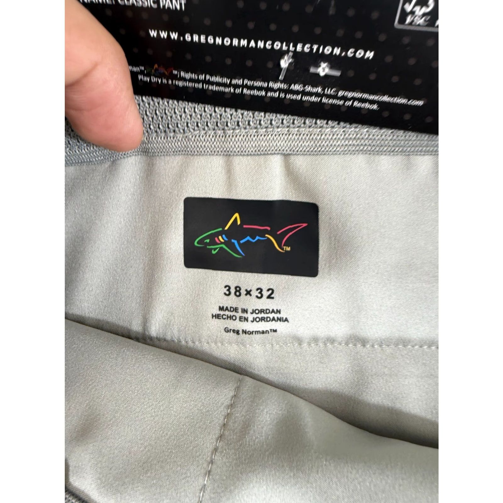 Vintage Greg Norman Pants Mens 38x32 Crusted Gravel Green Classic Stretch Golf Chino NWT Size US 38 / EU 54 - 5 Thumbnail