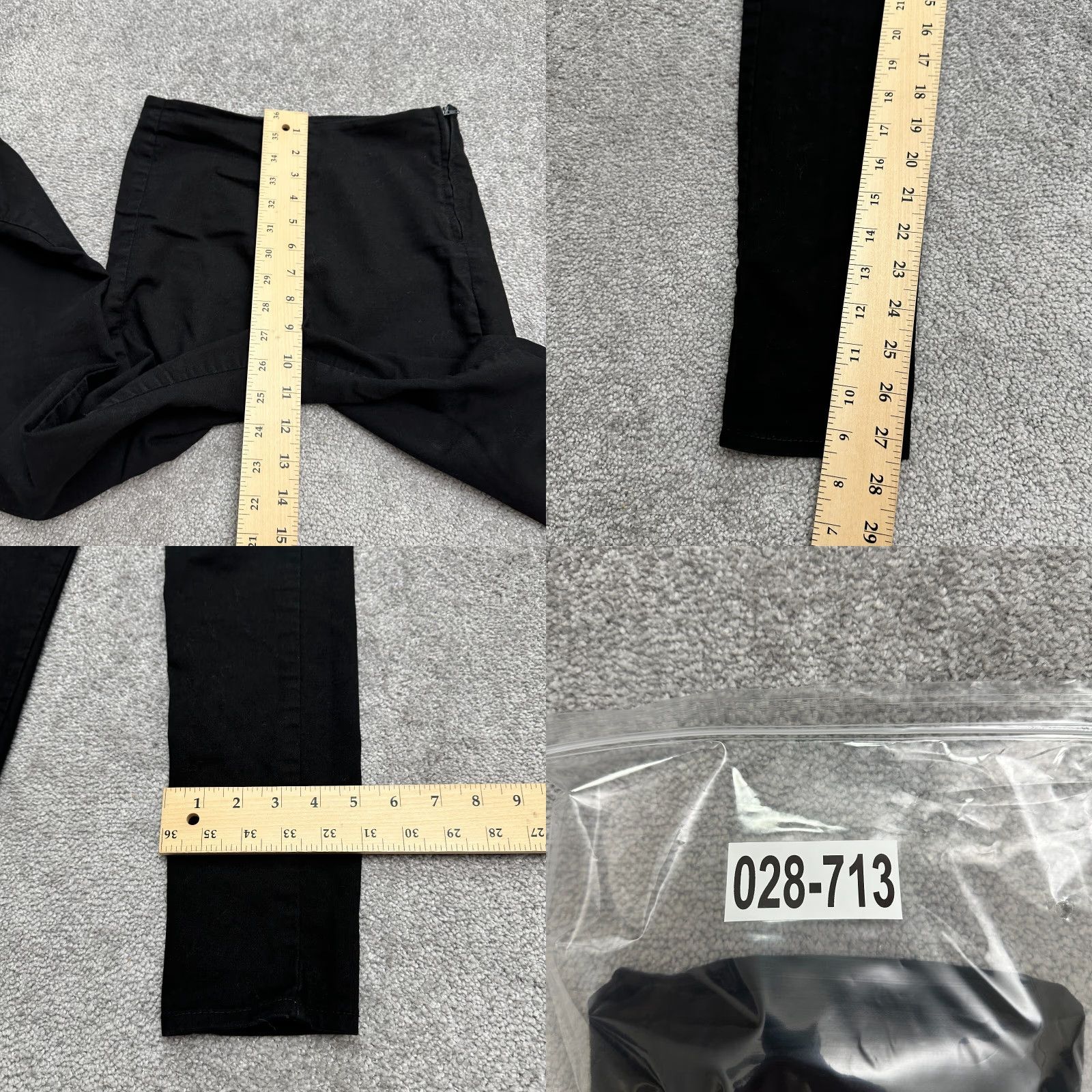 H&M H&M Jegging Pants 4 Black High Rise Skinny Stretch Cotton Blend 26x27 Womens Size 27" / US 4 / IT 40 - 8 Thumbnail