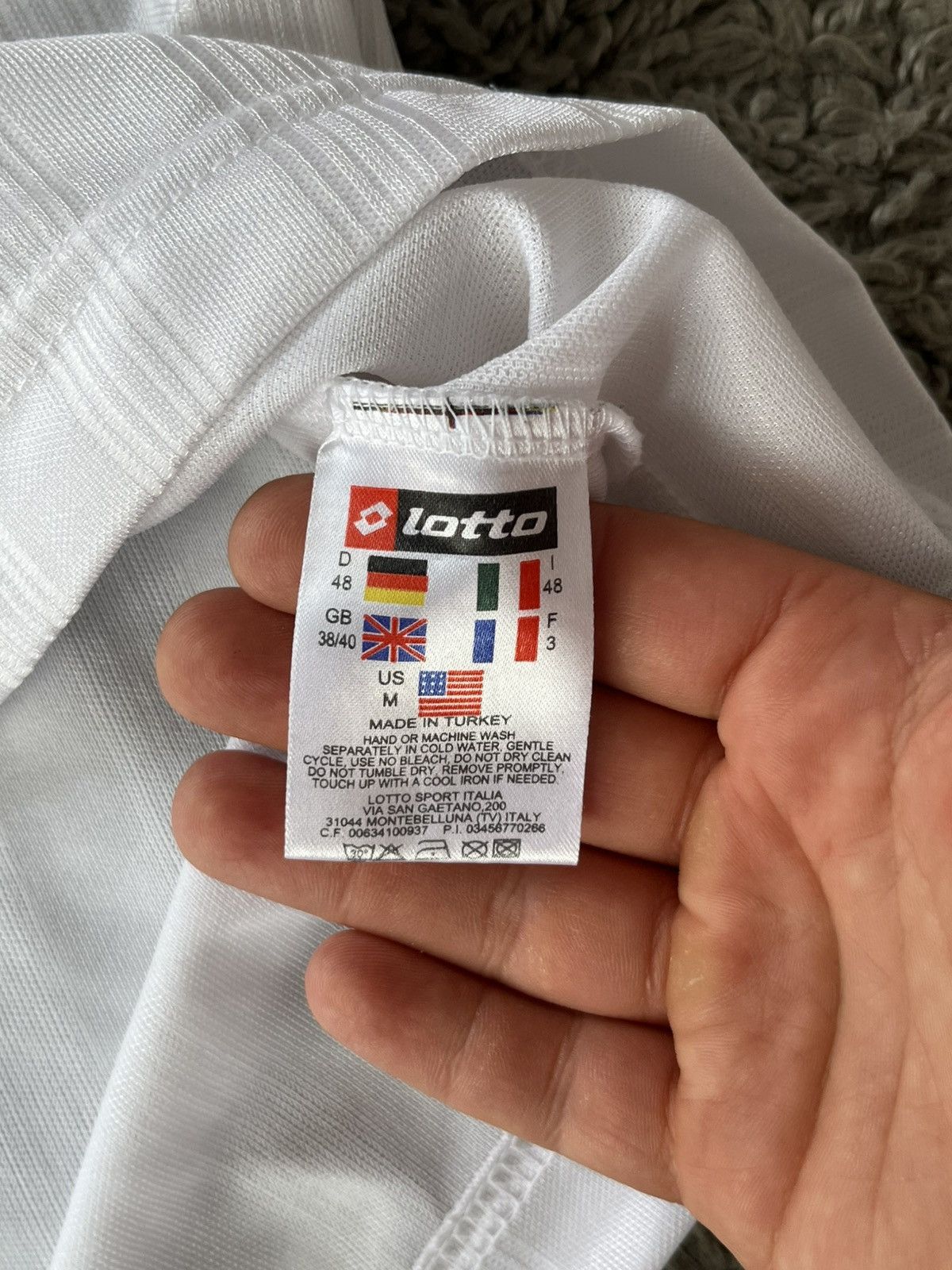 Lotto Sport Vintage Soccer Jersey Ancona Calcio Football team Size US M / EU 48-50 / 2 - 8 Thumbnail