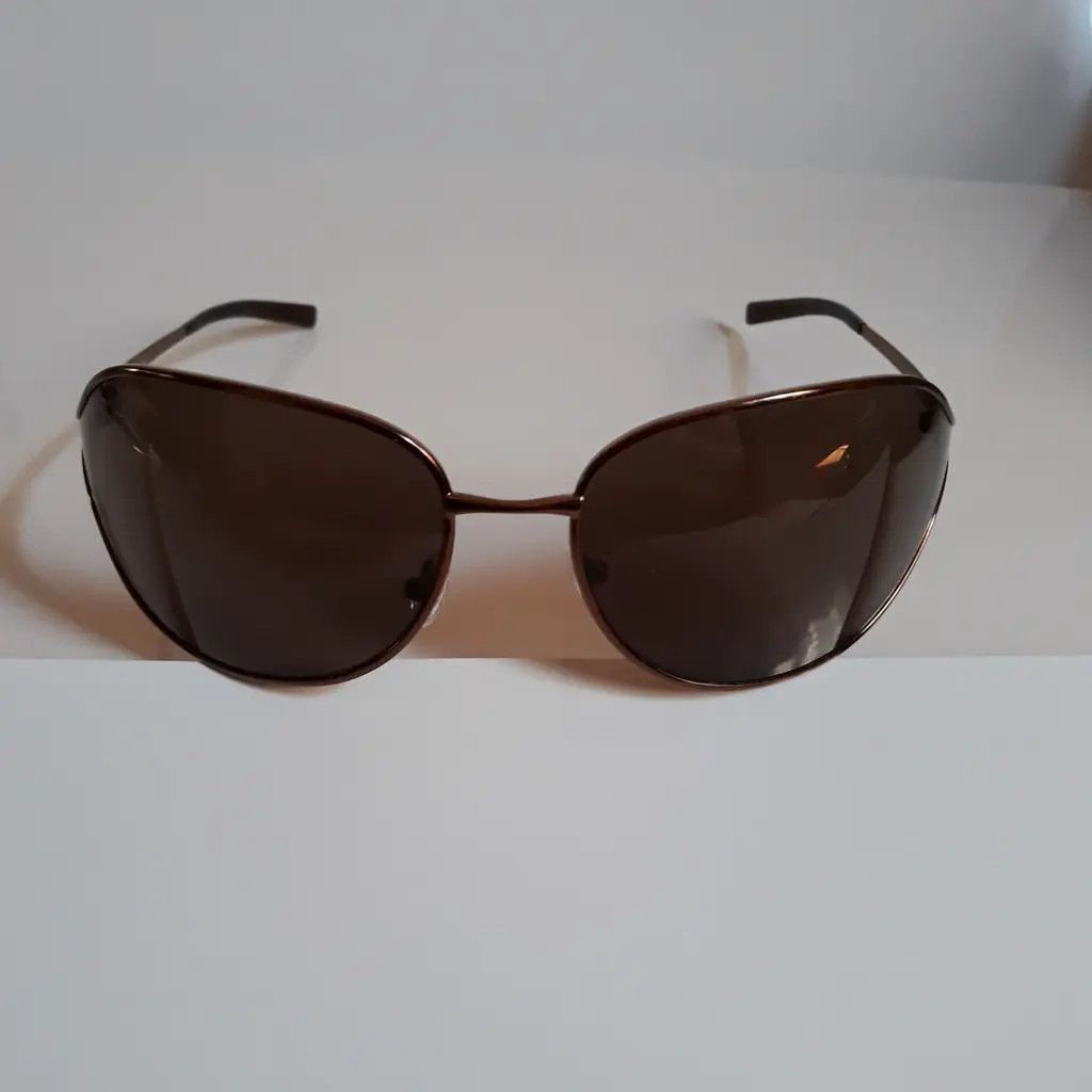 Prada × Vintage PRADA Sunglasses Rectangle Wrap Shield Metal Symbole RI921 Size ONE SIZE - 6 Thumbnail