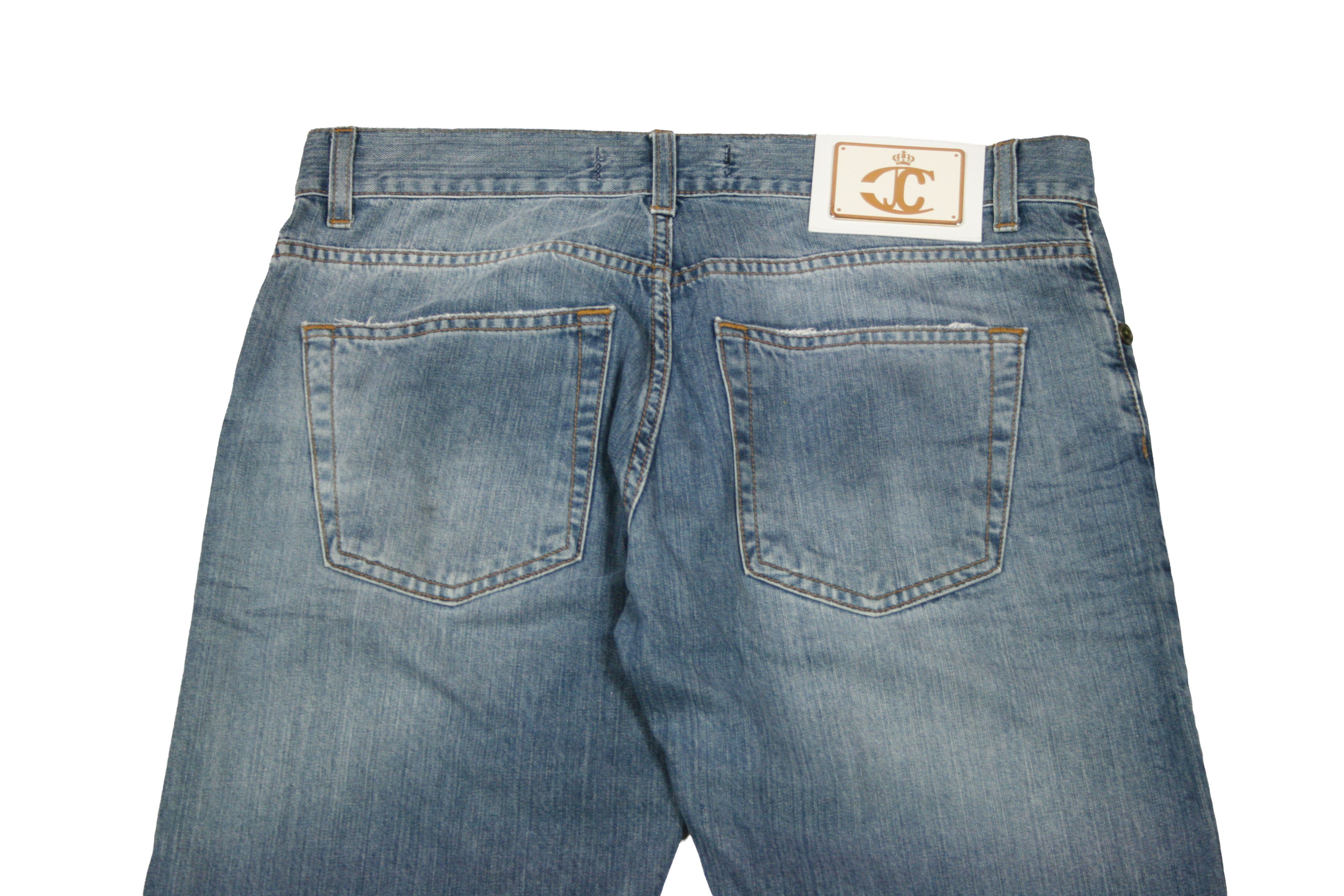 Just Cavalli 00S Y2K Flared Jeans Vintage Size US 32 / EU 48 - 6 Thumbnail