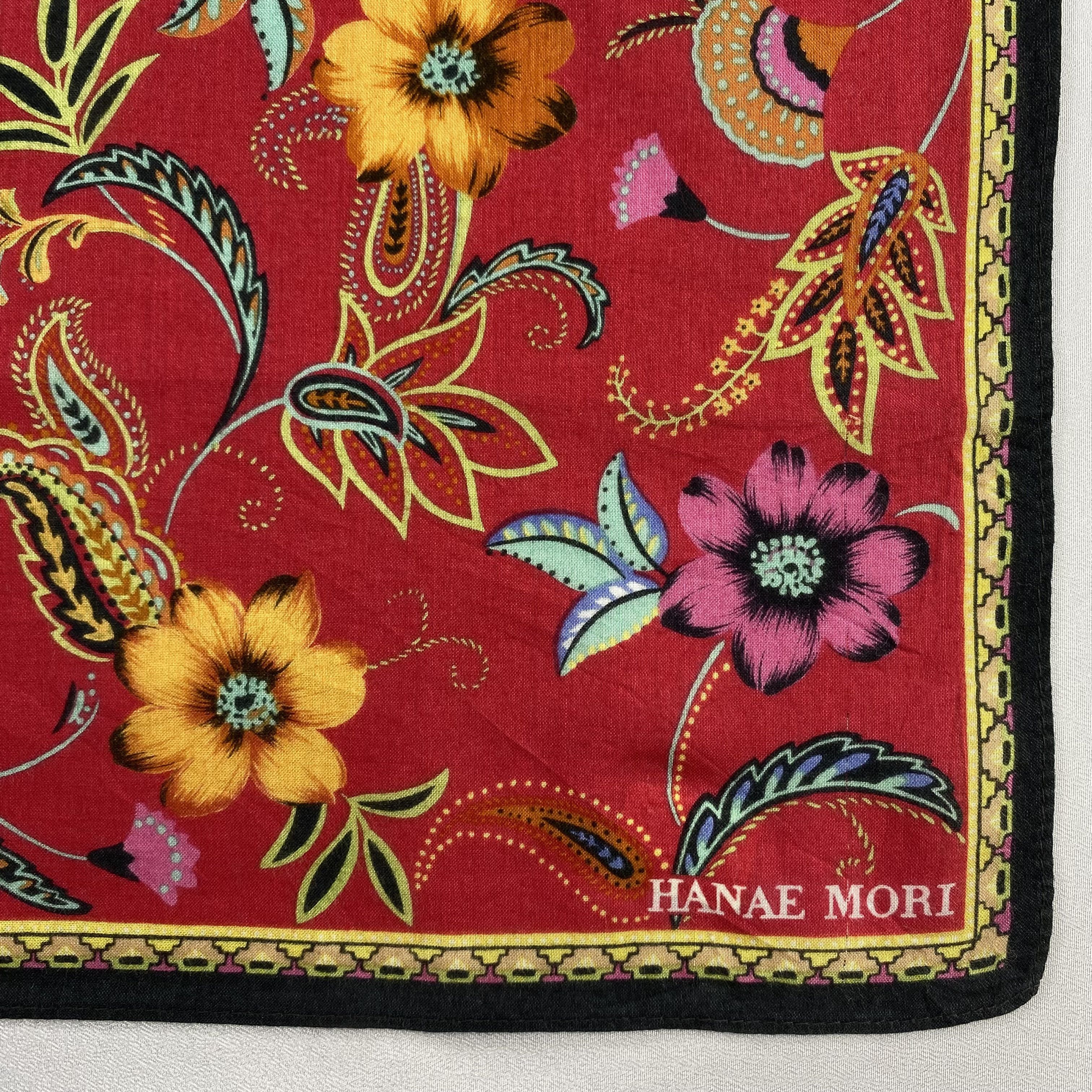 Hanae Mori × Vintage Hanae Mori Handkerchief / Neckerchief / Bandana-P881 Size ONE SIZE - 3 Thumbnail