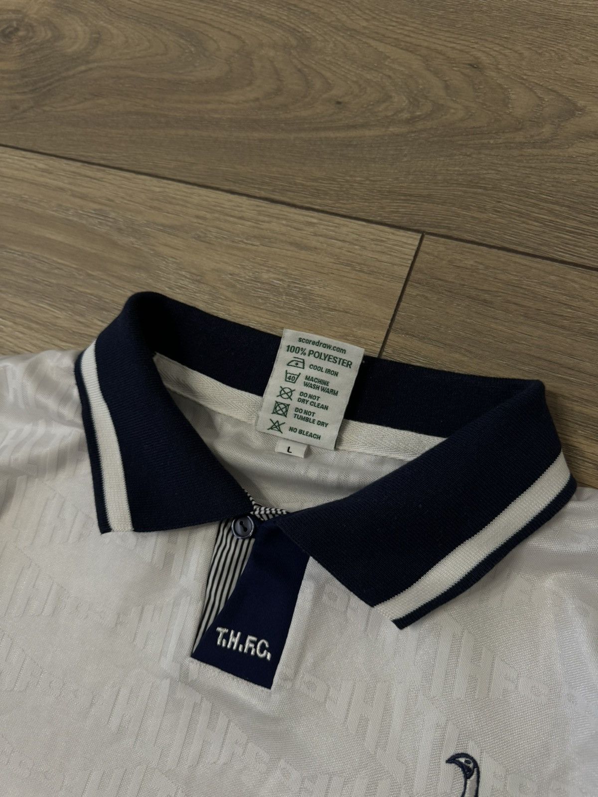 Other Tottenham 1991 Home Score Draw Football Shirt Soccer Jersey Size US L / EU 52-54 / 3 - 4 Thumbnail
