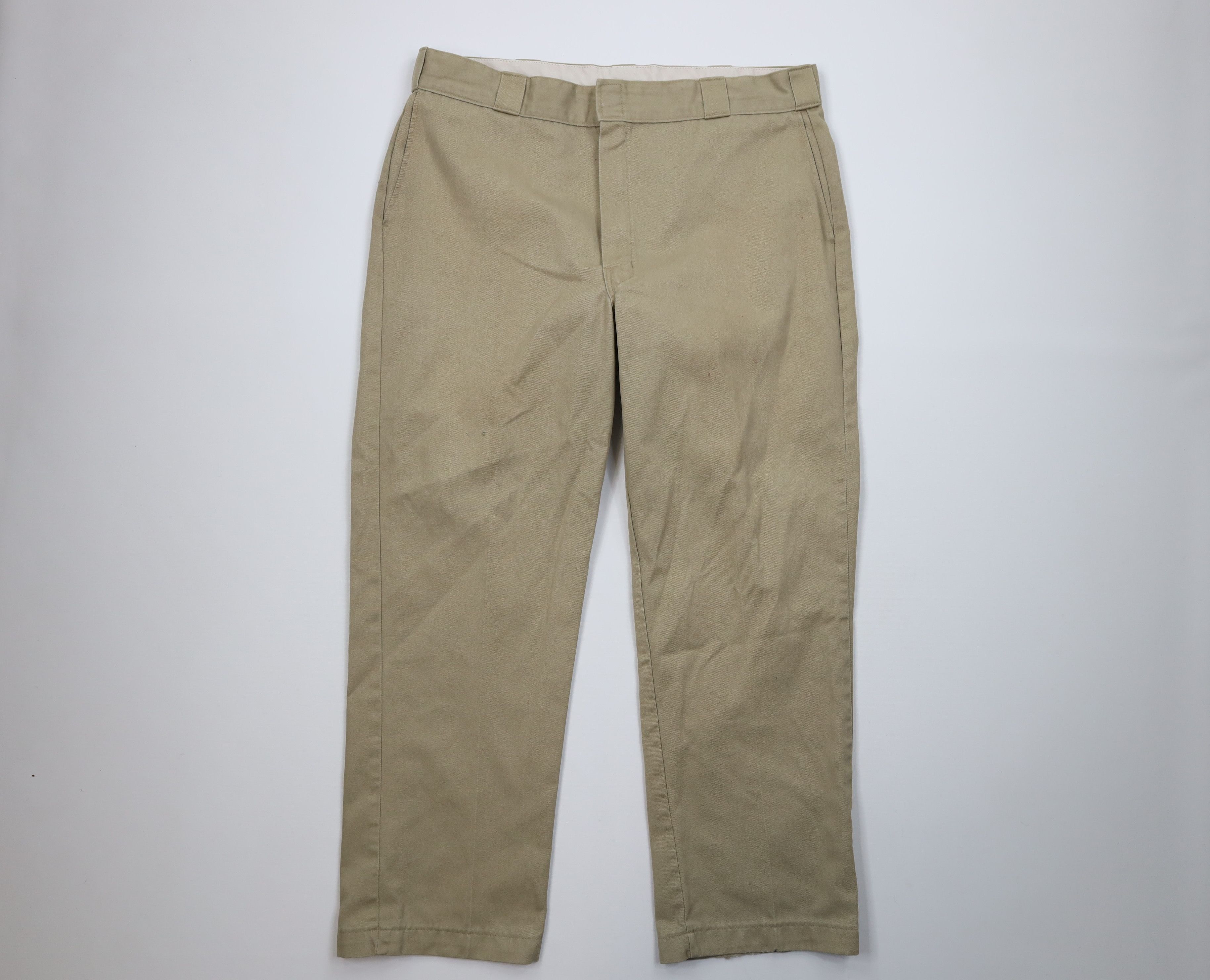 Dickies Vintage Y2K Dickies Spell Out Workwear Wide Leg Pants Beige Size US 40 / EU 56 - 1 Thumbnail