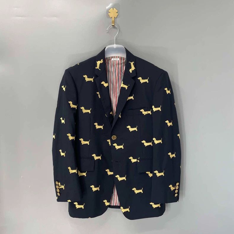 Thom Browne Thom Browne Dog Embroidery Blazer- dmc Size US M / EU 48-50 / 2 - 1 Thumbnail