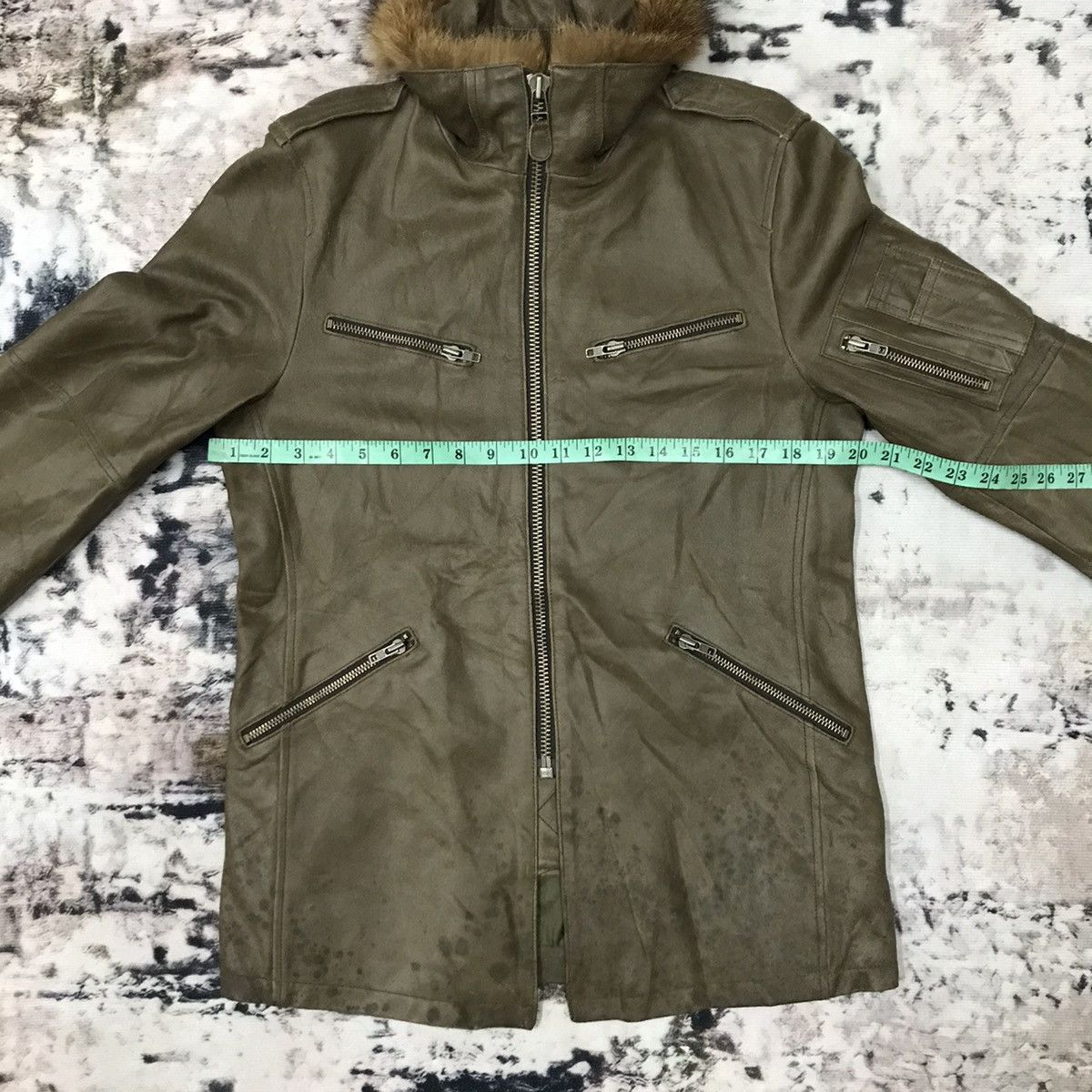 ABAHOUSE × If Six Was Nine × Japanese Brand Vintage Abahouse Colded Neck Leather Jacket Parka Size US S / EU 44-46 / 1 - 15 Thumbnail