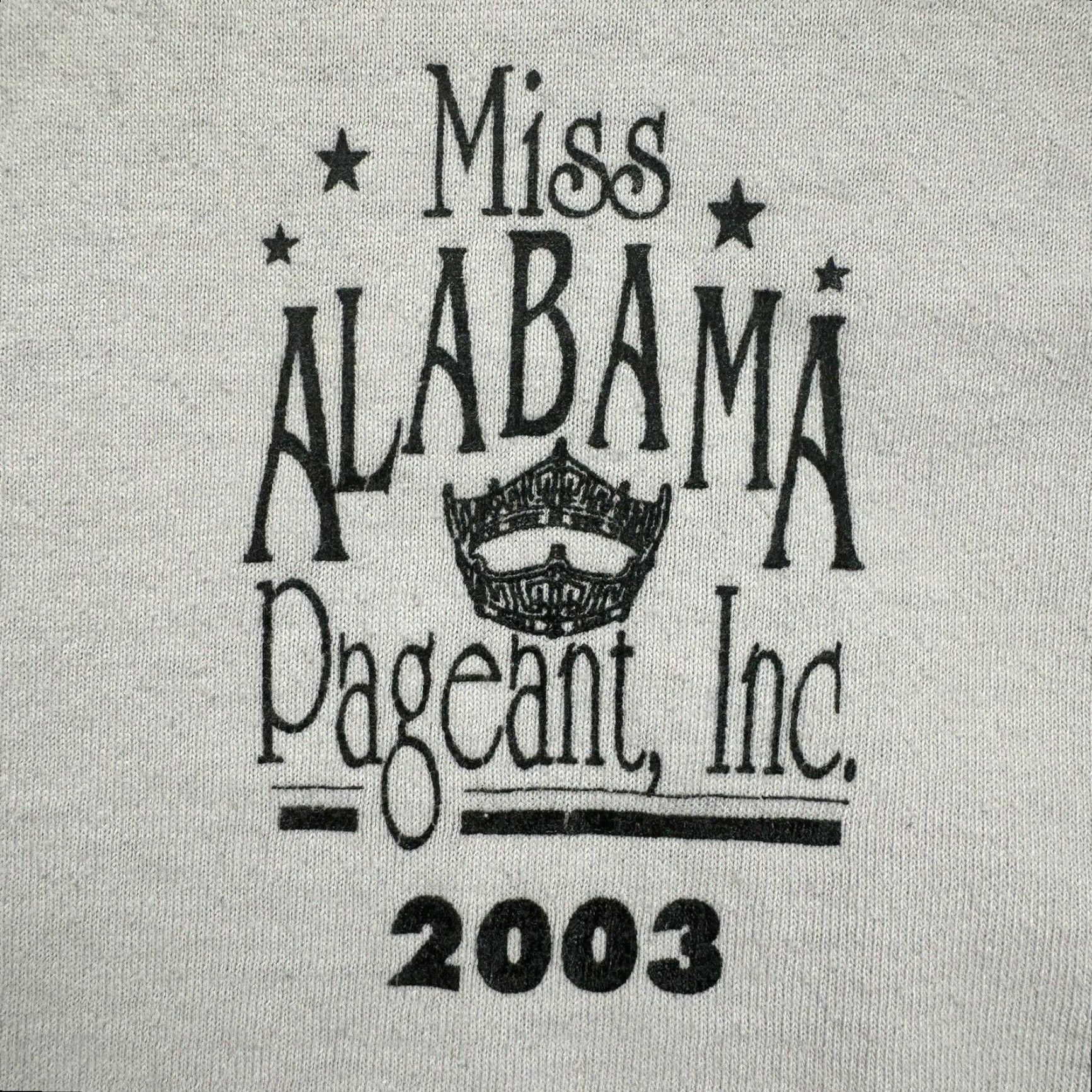 Fruit Of The Loom Vintage Women’s T Shirt Miss Alabama Pageant 2003 Pink Cropped XL Size XL / US 12-14 / IT 48-50 - 4 Thumbnail