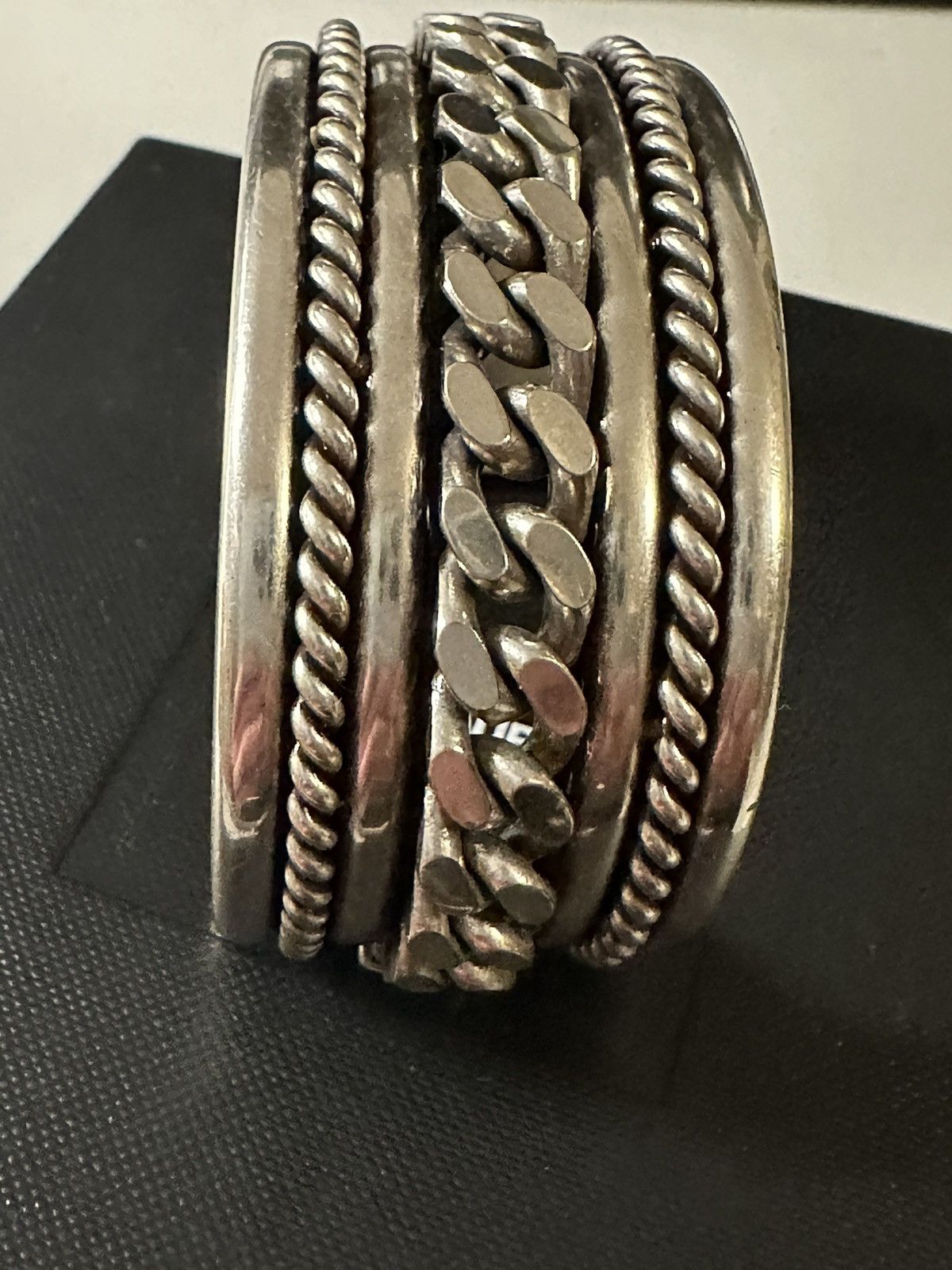 Saint Laurent Paris Saint Laurent ss15 psych rock silver bracelet Size ONE SIZE - 3 Thumbnail