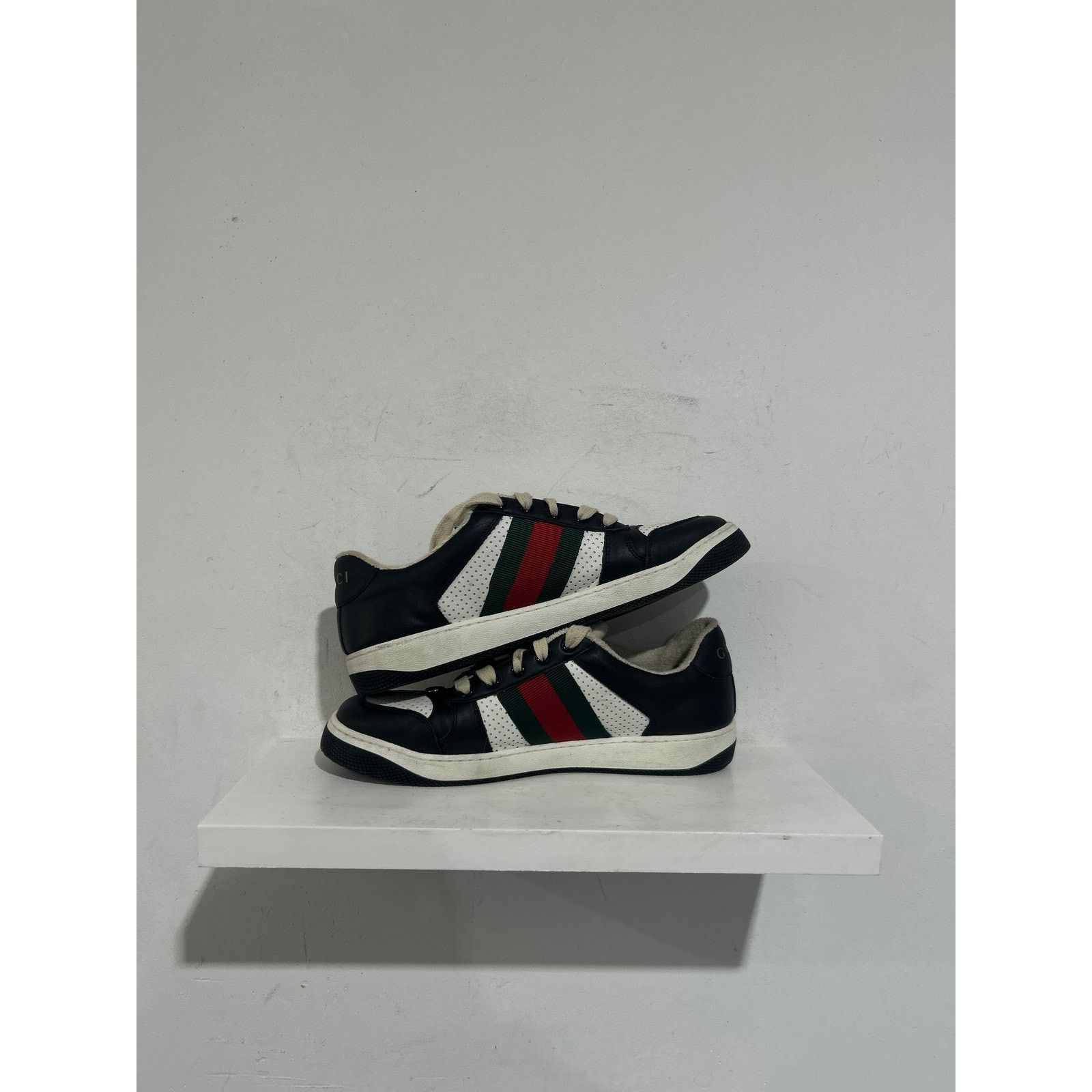 Gucci GUCCI SCREENER BLACK/WHITE LOW TOP SNEAKER SIZE 8.5 PREOWNED Size US 8.5 / EU 41-42 - 2 Thumbnail