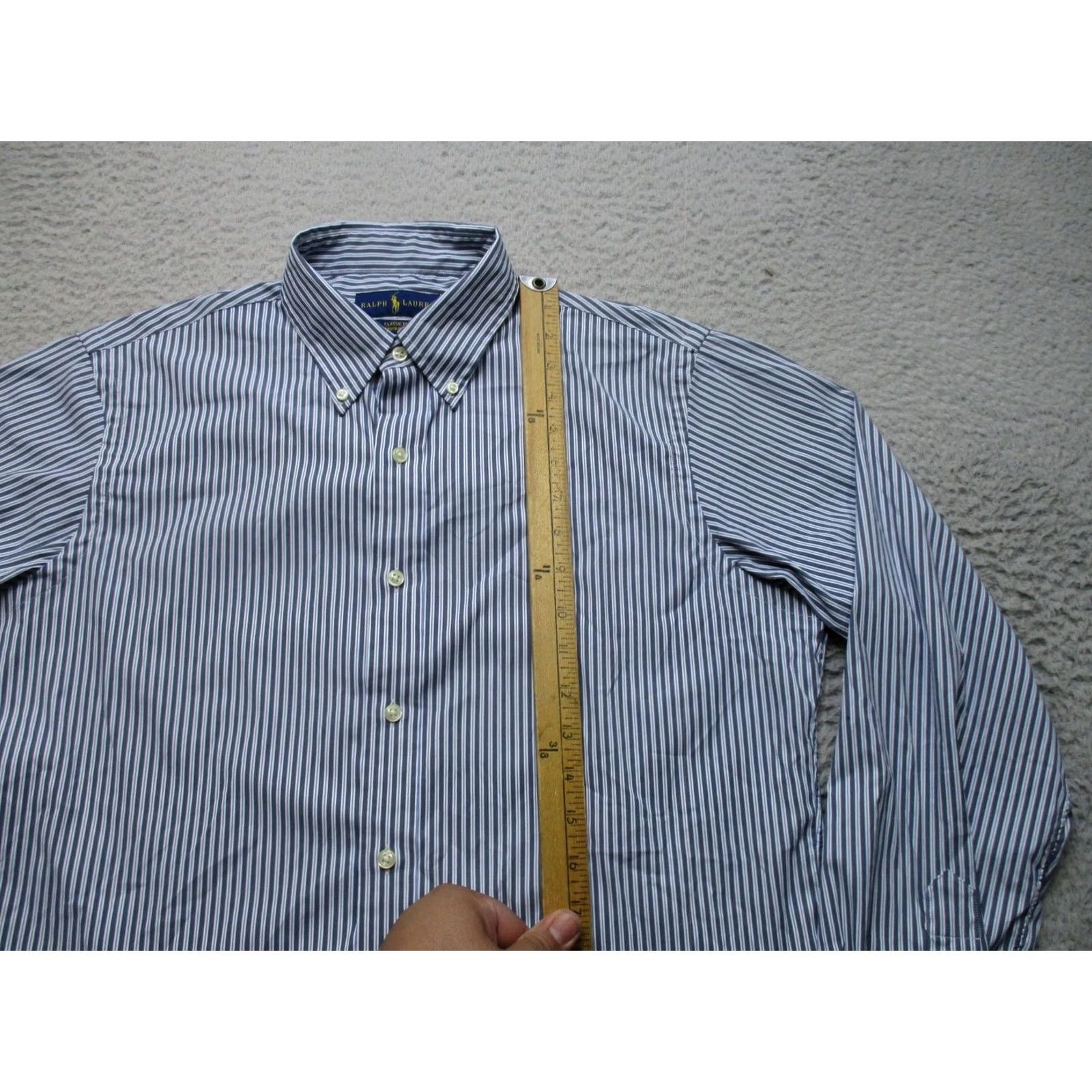 Ralph Lauren Ralph Lauren Shirt Mens M Blue Long Sleeve Button Up Classic Fit Performance Size US M / EU 48-50 / 2 - 4 Thumbnail