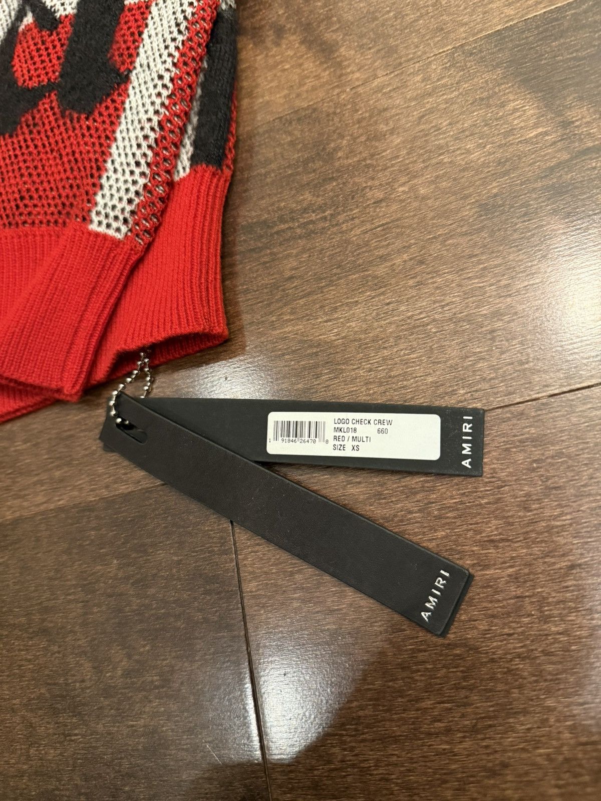 Amiri Amiri Logo Check Crewneck Size US XS / EU 42 / 0 - 4 Thumbnail