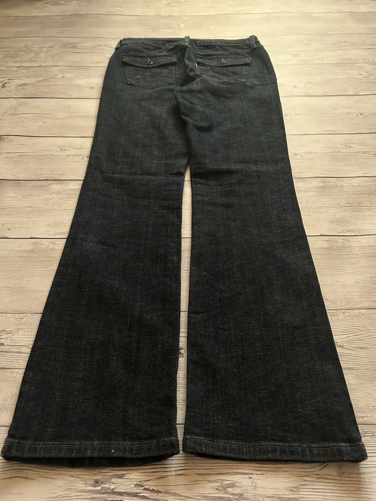 Pre-owned Hysteric Glamour X If Six Was Nine Vintage Levi's If Six Was Nine Style Flared Jeans Y2k In Dark Blue