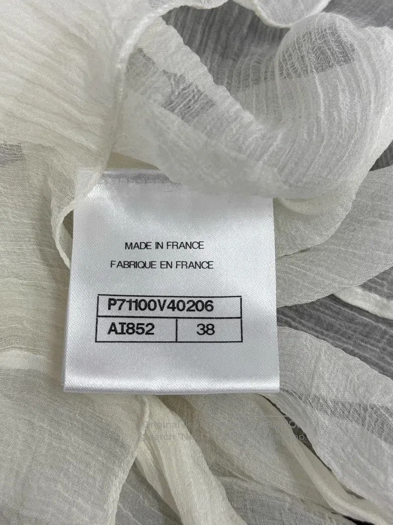 Chanel Chanel High-end handicraft workshop series white ruffle la Size XS / US 0-2 / IT 36-38 - 6 Thumbnail