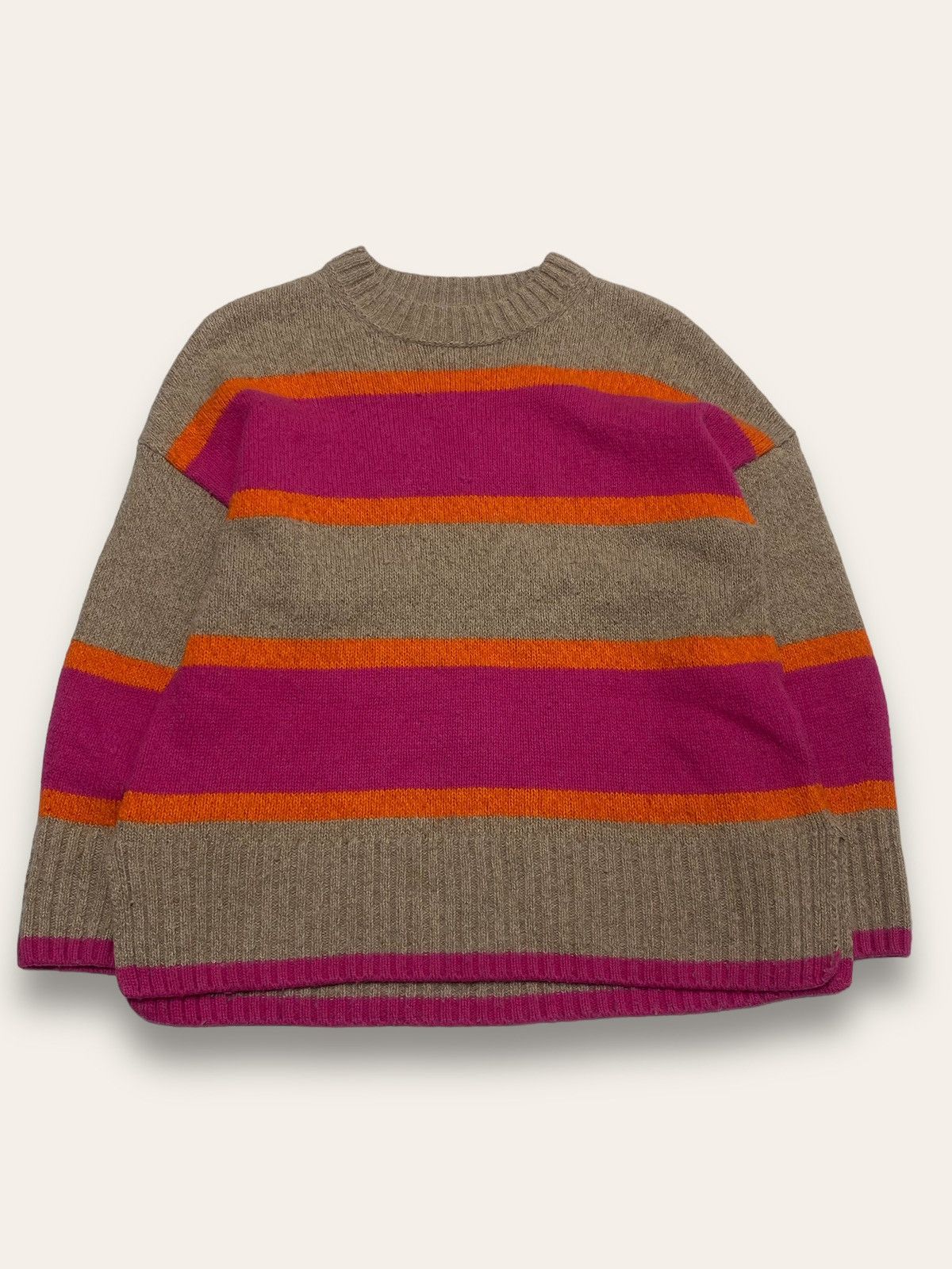 Barbour Vintage BARBOUR Warm Coloured Striped Wool Sweater Size US M / EU 48-50 / 2 - 1 Thumbnail