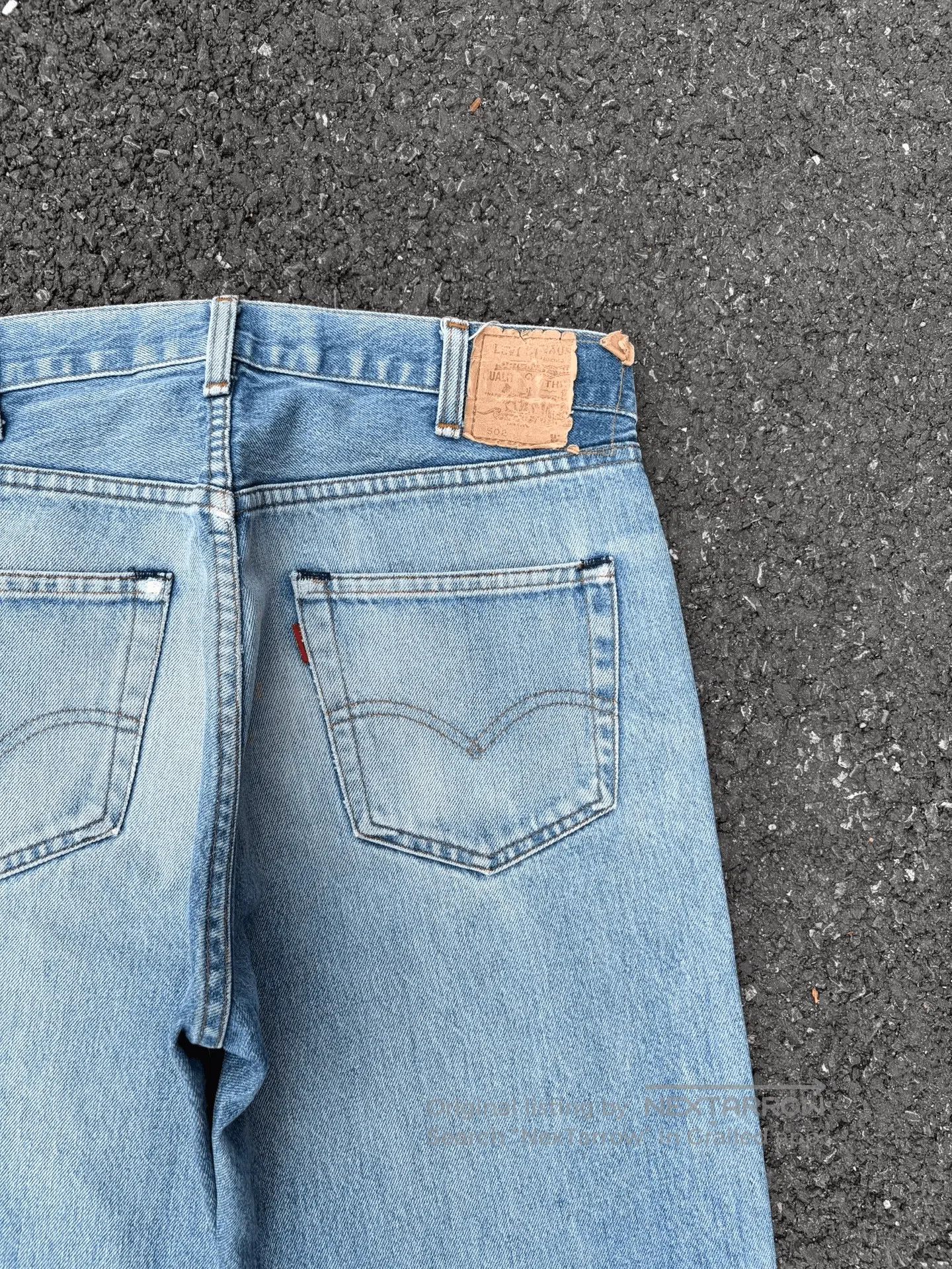 Vintage Vintage Levis 502 90s Blue Jeans. Size US 32 / EU 48 - 6 Thumbnail