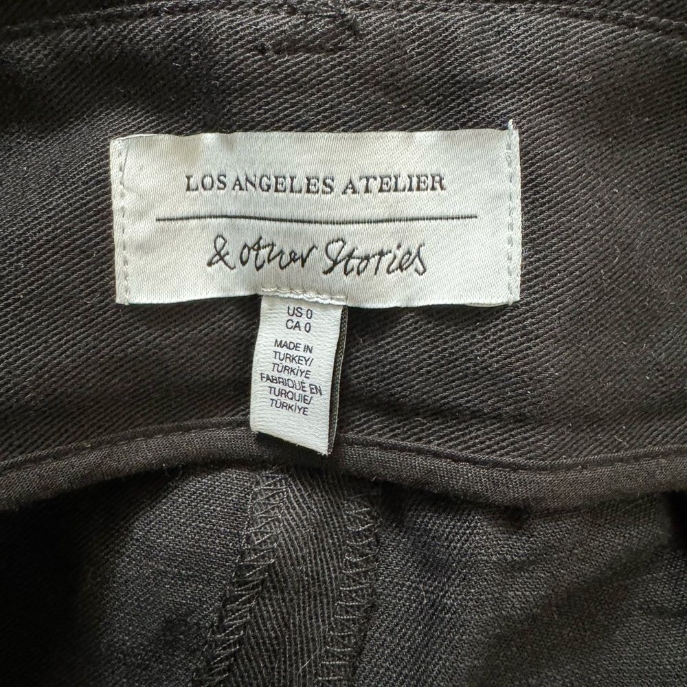 & Other Stories & Other Stories SZ 0 black high-waisted shorts Size 25" / US 0 / IT 36 - 7 Thumbnail