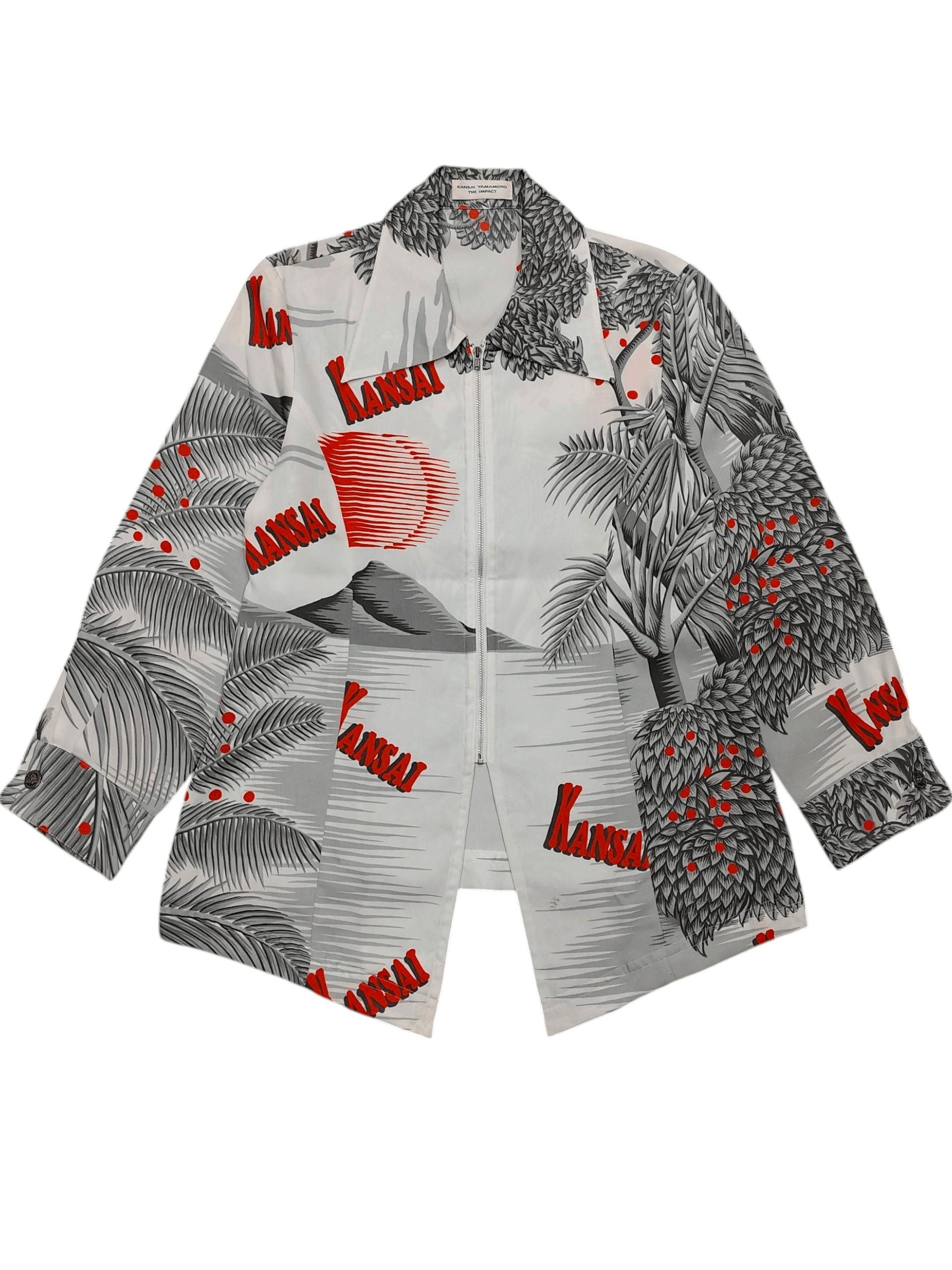 Kansai Yamamoto 90s Kansai Yamamoto- Archive Summer Sunset Art Zip Shirt Size US M / EU 48-50 / 2 - 1 Thumbnail