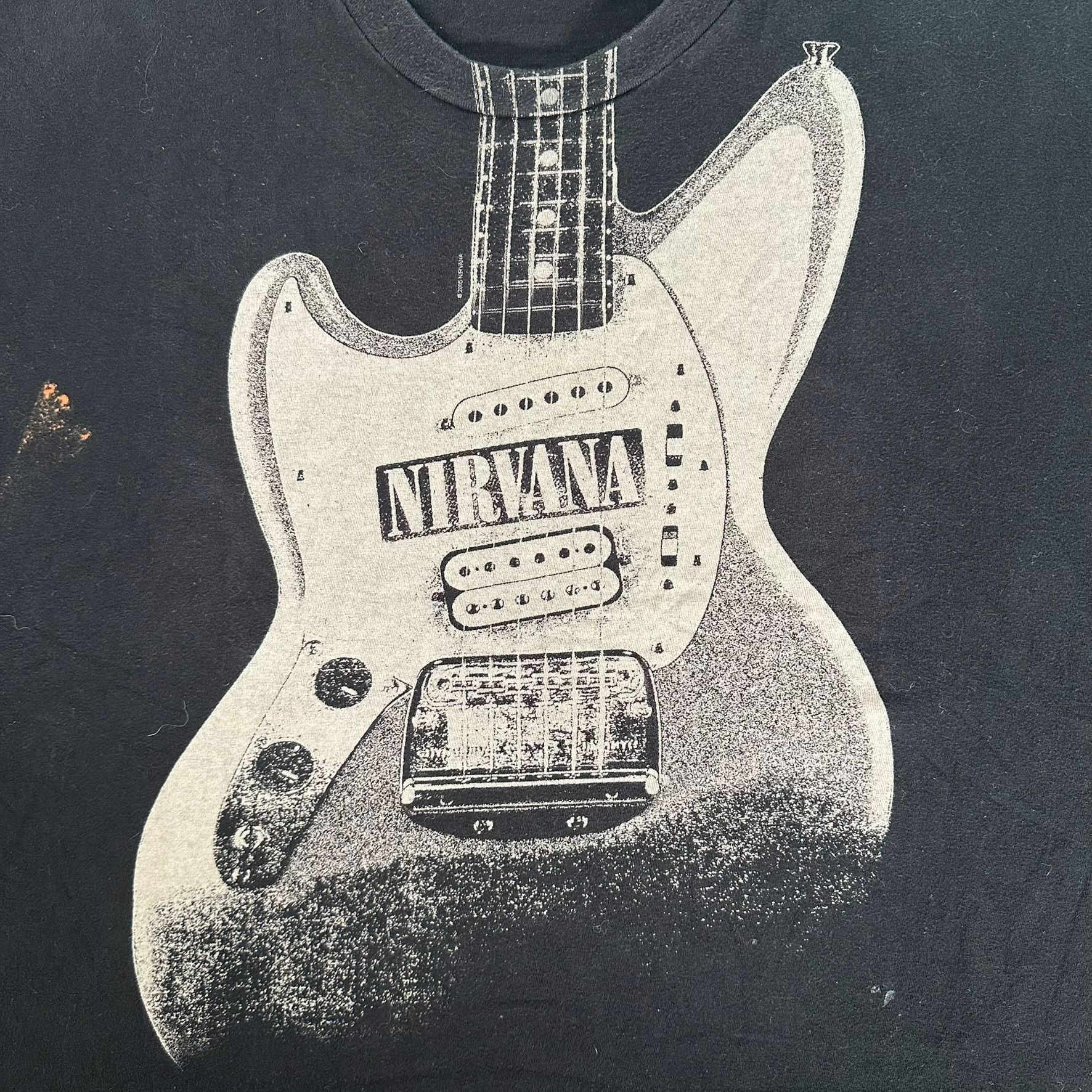 Nirvana Vintage Y2K Nirvana Guitar T-Shirt Cobain Grunge Band Tee Size US XL / EU 56 / 4 - 2 Thumbnail