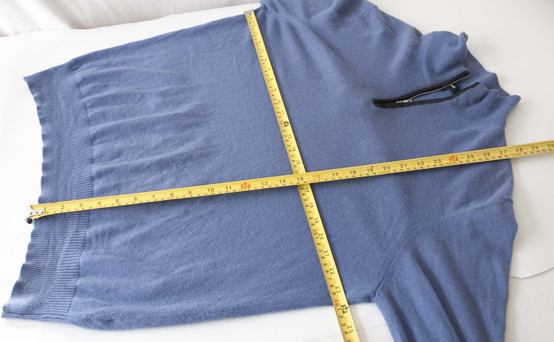 Faconnable Faconnable Sweater 100% Cashmere Size XL Blue Size US XL / EU 56 / 4 - 6 Thumbnail