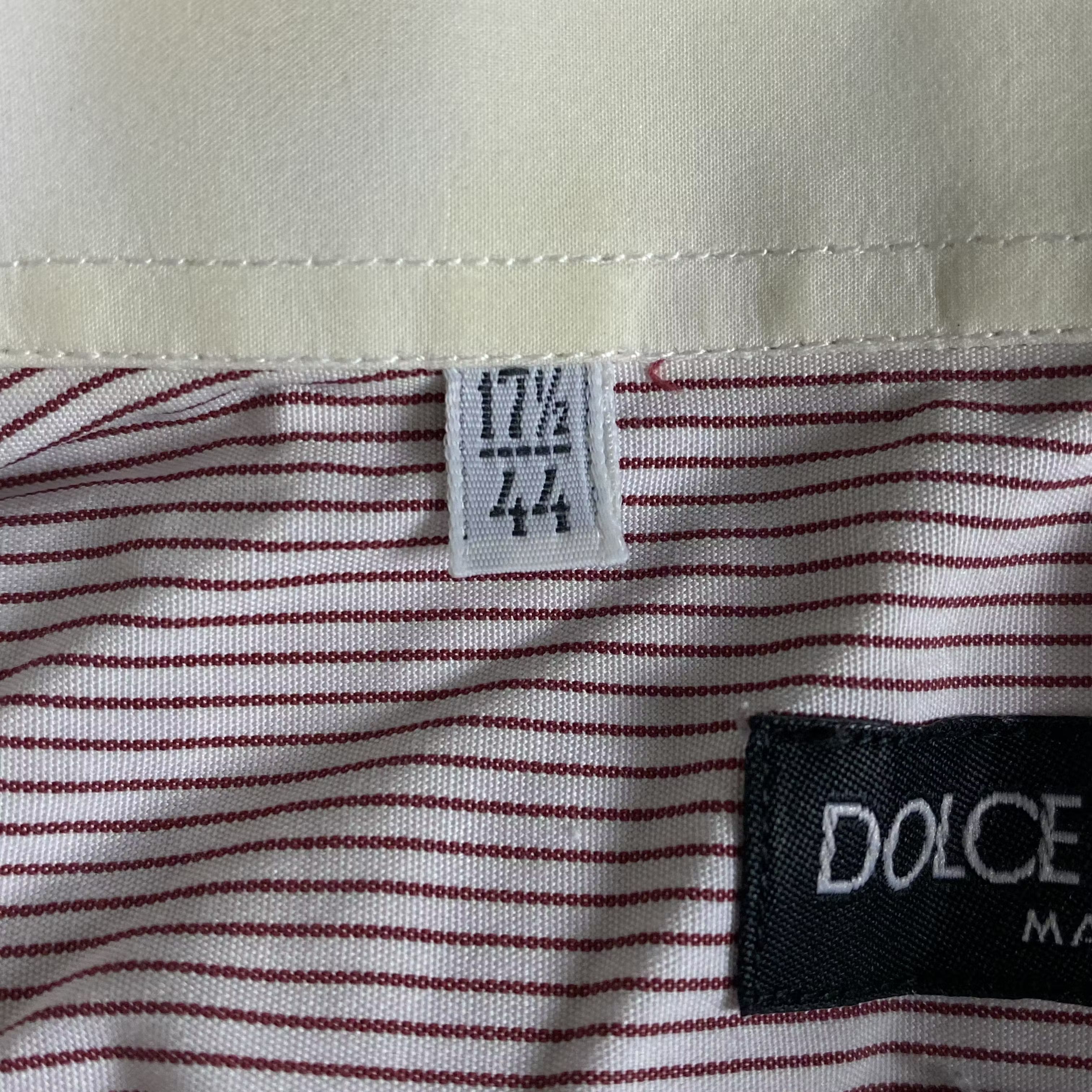 Dolce & Gabbana × Vintage Mens Shirt Long Sleeve Vintage Dolce Gabbana Size 17.5/44 Size US XL / EU 56 / 4 - 6 Thumbnail