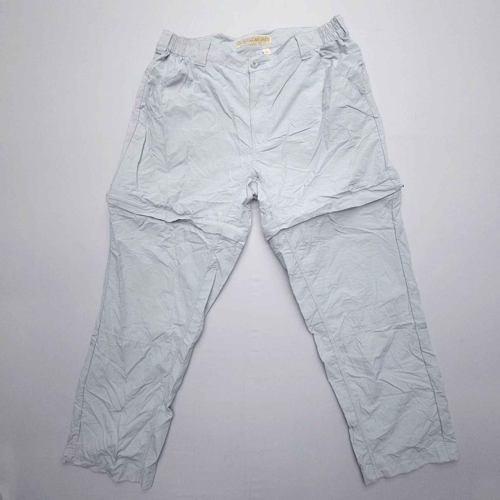Vintage Cabela's Casuals Convertible Pants Womens 18 Silver Light Hiking Zip Off Fishing Size 40" / US 18 - 2 Thumbnail