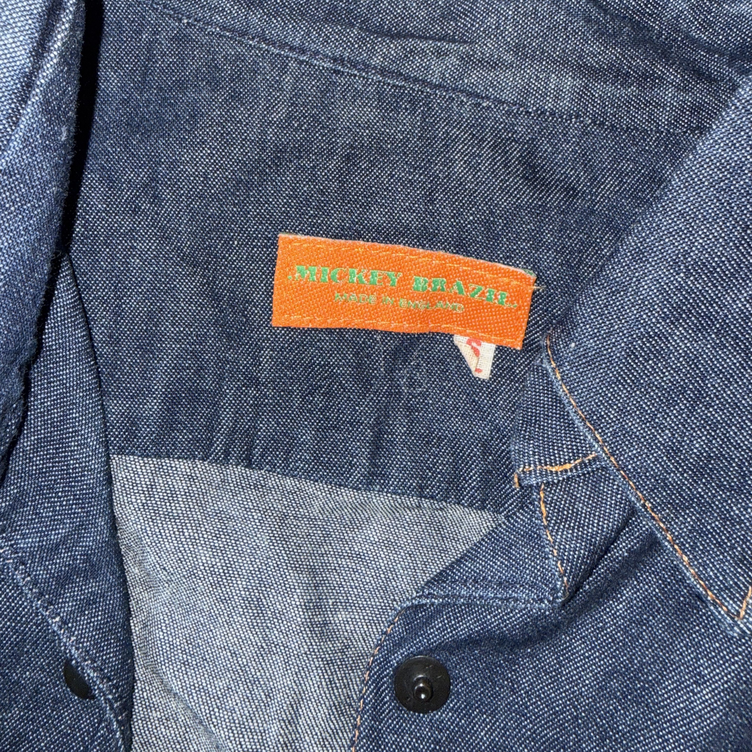 Walter Van Beirendonck Rare Mickey Brazil 1990's Denim Button Up Size S / US 4 / IT 40 - 6 Thumbnail