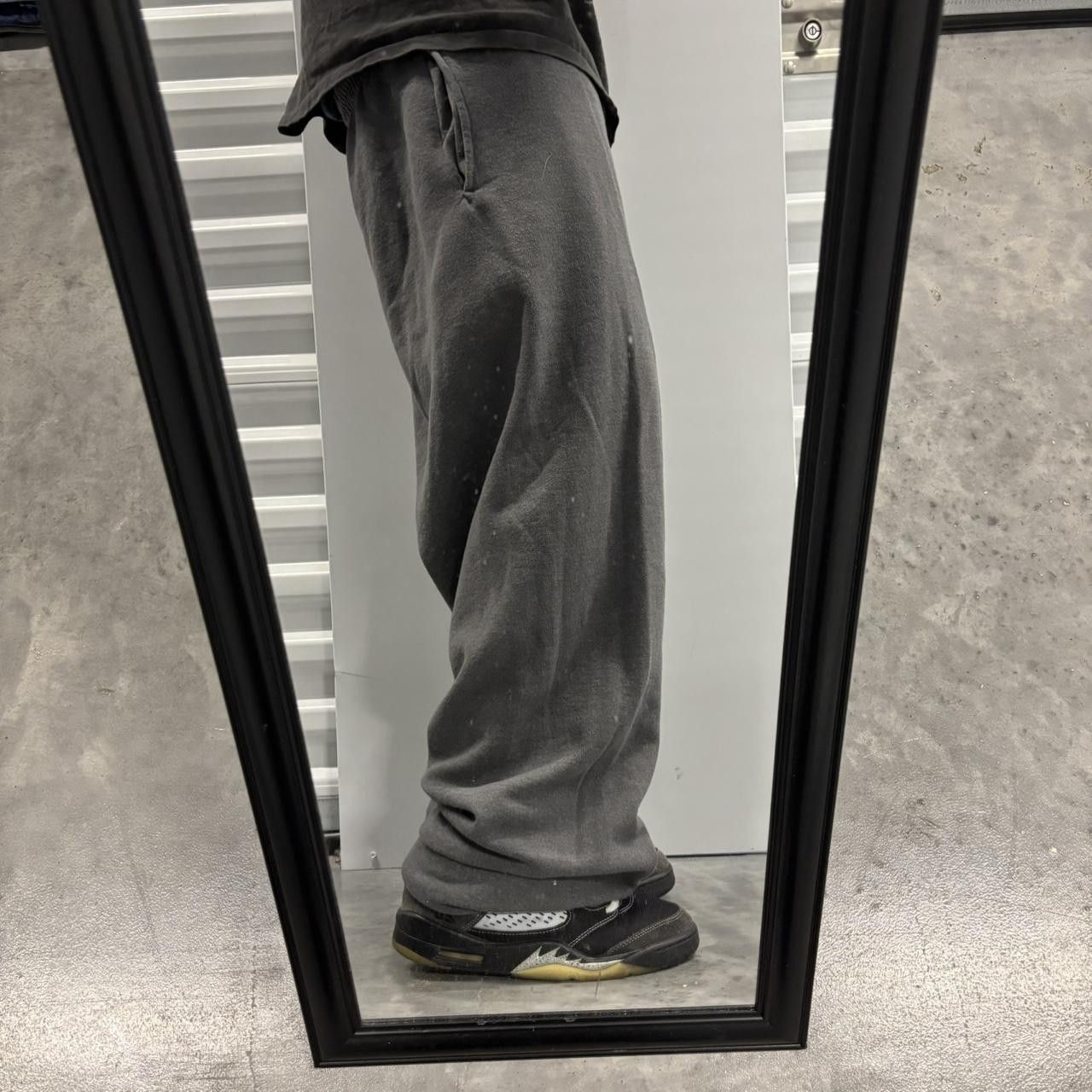 Japanese Brand × Vintage Crazy Vintage Y2K/2000s Faded Grey Skater Essential Sweatpants! Size US 32 / EU 48 - 2 Thumbnail