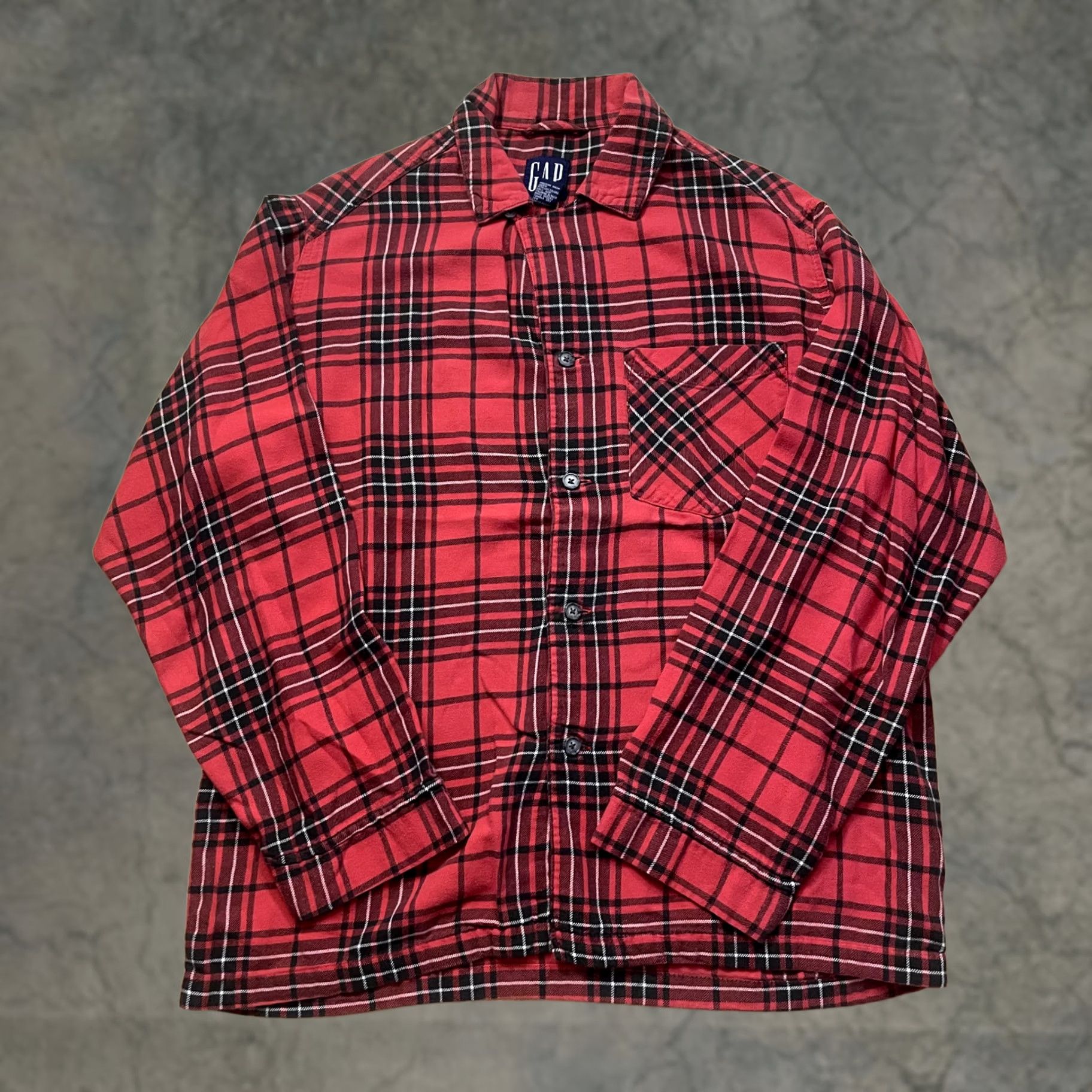 Gap VINTAGE GAP Mens Red Small Long Sleeve Button Collared Shirt Flannel 90s Size US S / EU 44-46 / 1 - 1 Thumbnail