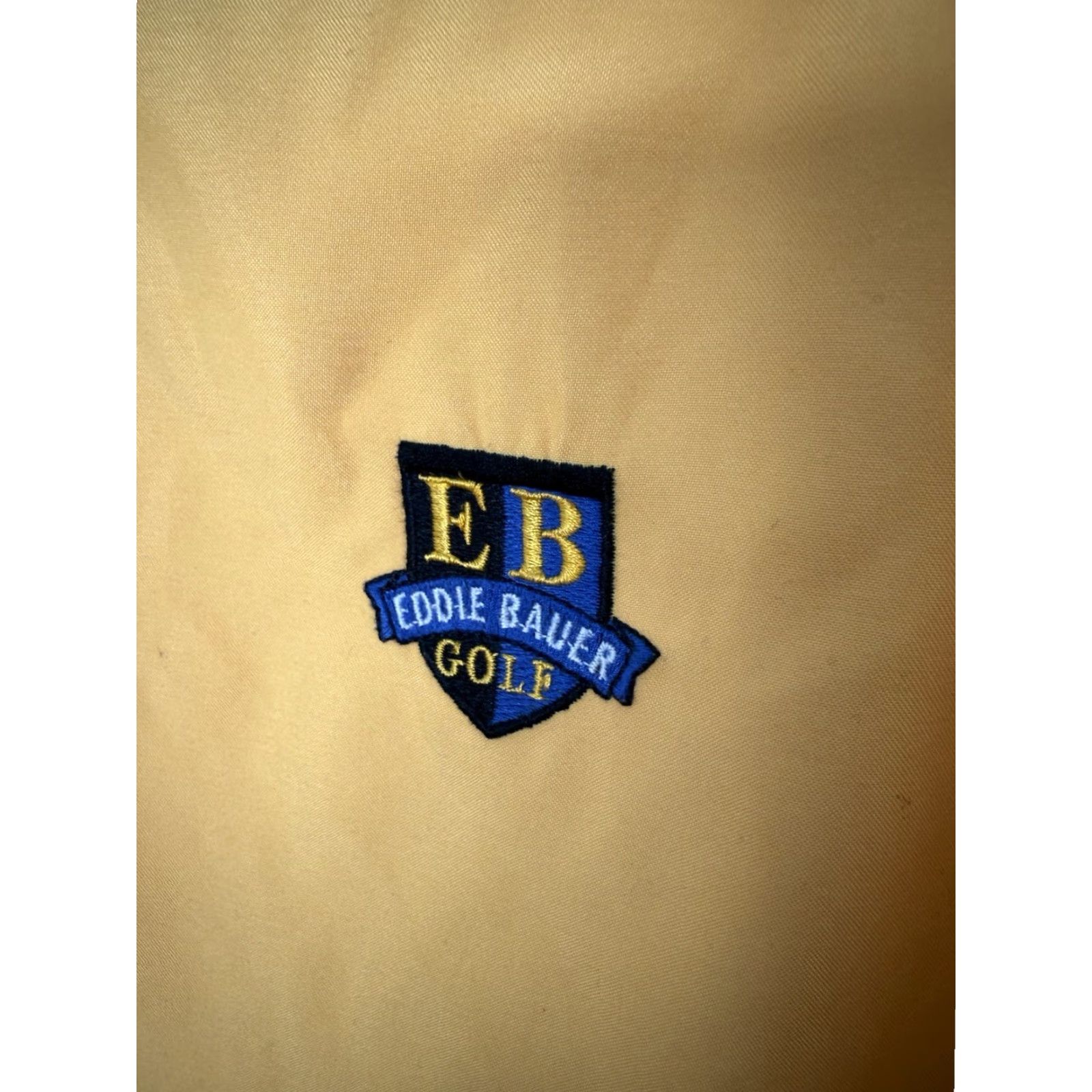 Eddie Bauer VINTAGE Eddie Bauer Ebtek Windbreaker Jacket Men M Yellow 90s Outdoor Golf Water Resistant Zip Size US M / EU 48-50 / 2 - 4 Thumbnail