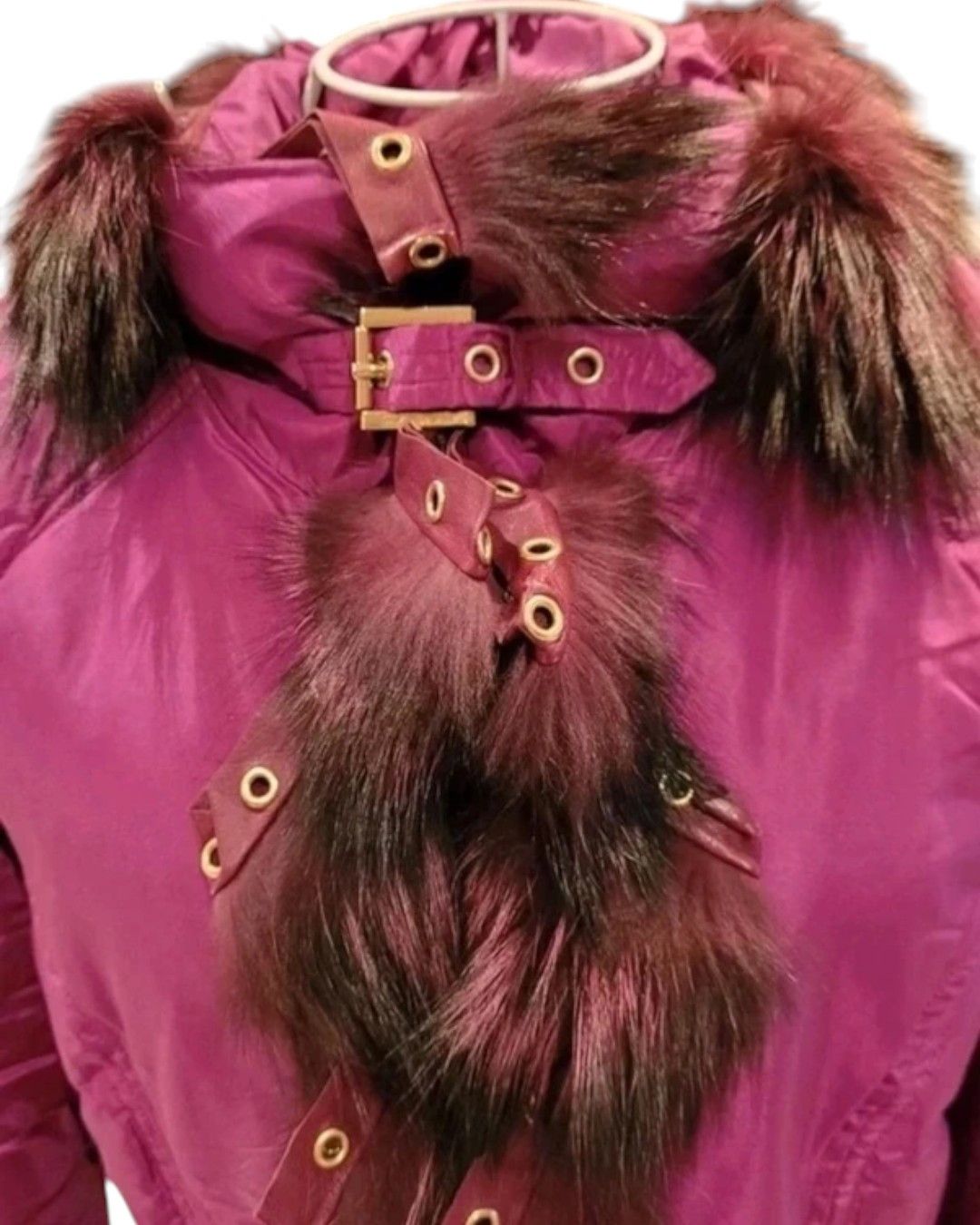 Roberto Cavalli FOX FUR GOOSE DOWN PUFFER JACKET Size M / US 6-8 / IT 42-44 - 4 Thumbnail