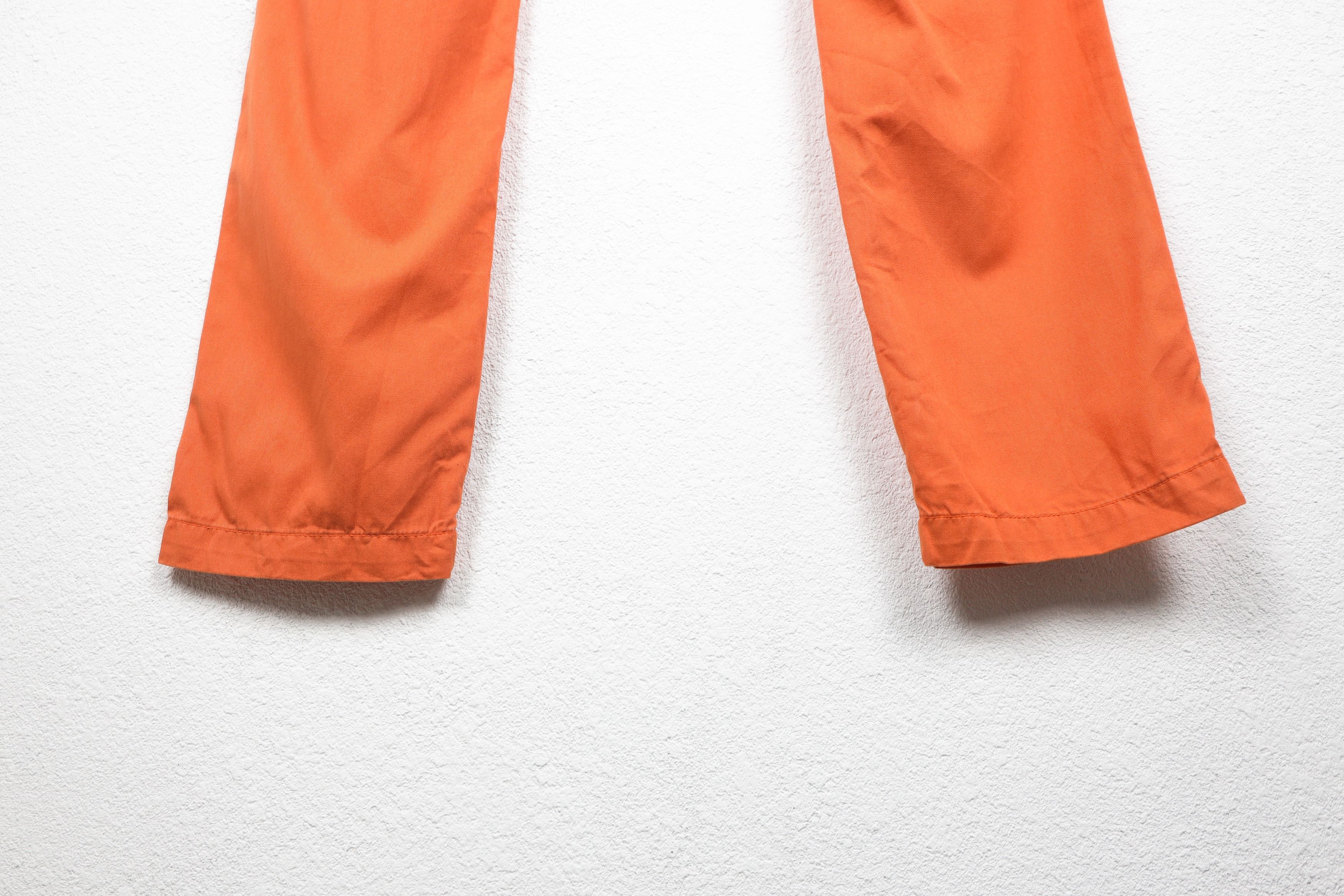 Designer × Life's a Beach × Vilebrequin Les Canebiers Orange Chino Tartane Pants Trousers Size US 31 - 10 Thumbnail