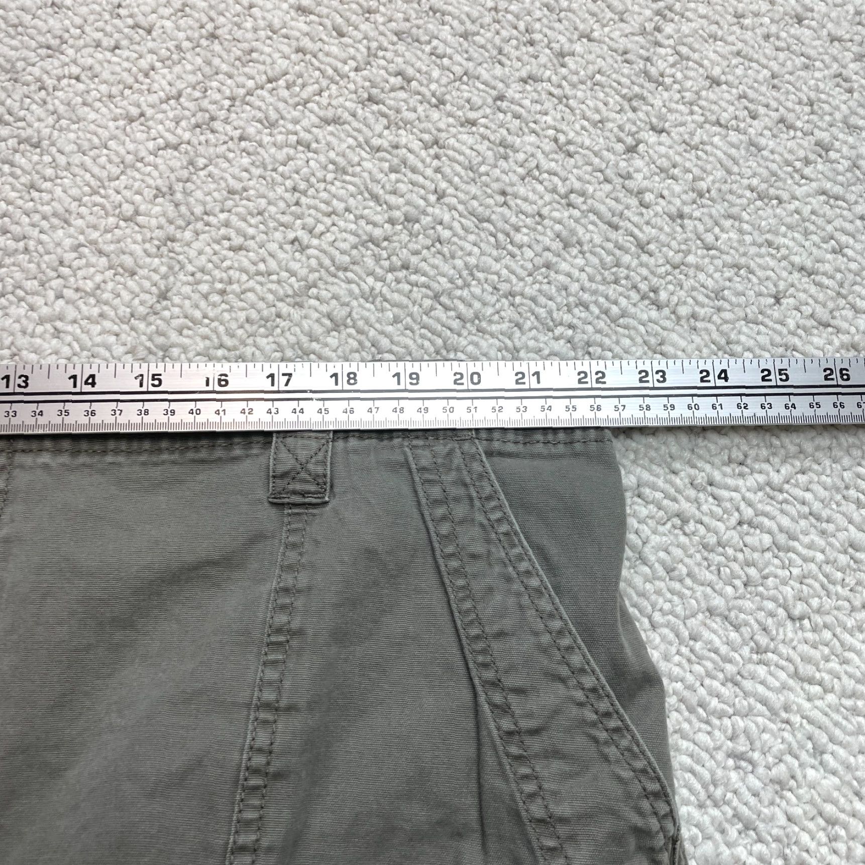 Wrangler Wrangler Shorts Mens 44 Cargo Pocket 8" Inseam Cotton Solid Green Casual Laundry Ready Mens Regular Waist 44 Colorful 90s Theme Size US 44 / EU 60 - 6 Thumbnail