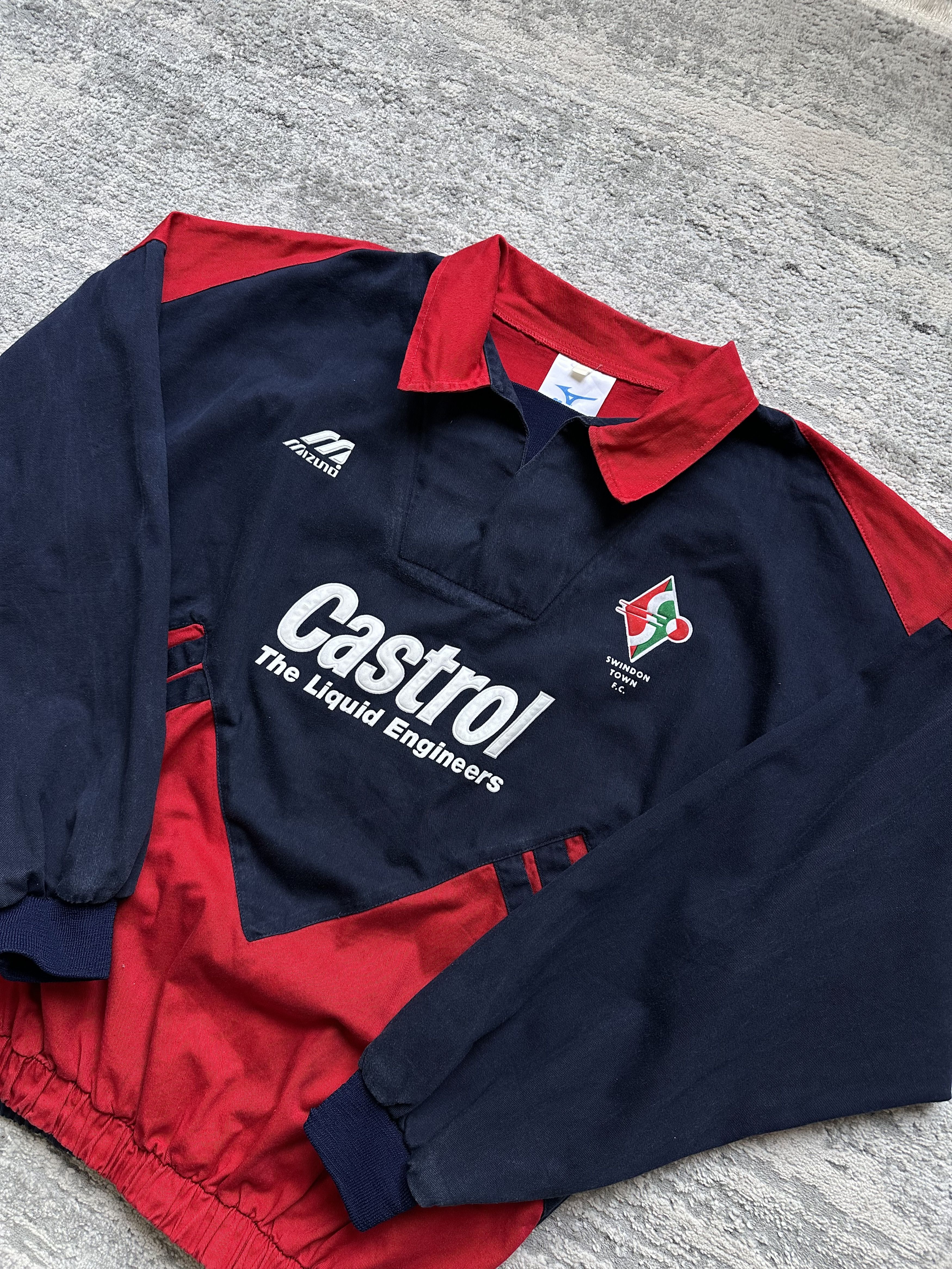 Mizuno Vintage Mizuno Swindon Town FC training sweatshirt Size US XXL / EU 58 / 5 - 3 Thumbnail