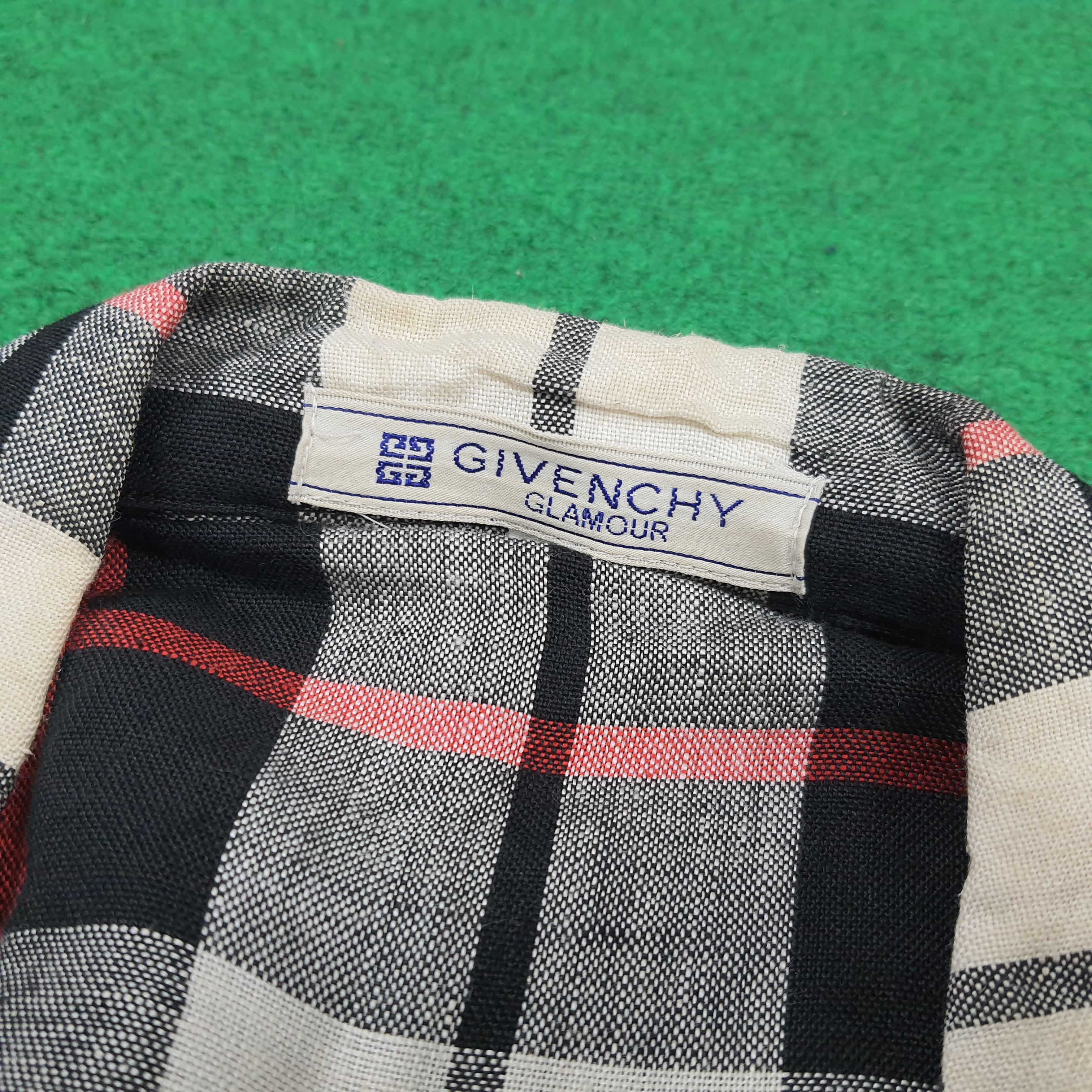 Givenchy Vintage Givenchy Glamour Plaid Linen Blazer Jacket C308N15 Size L / US 10 / IT 46 - 5 Thumbnail