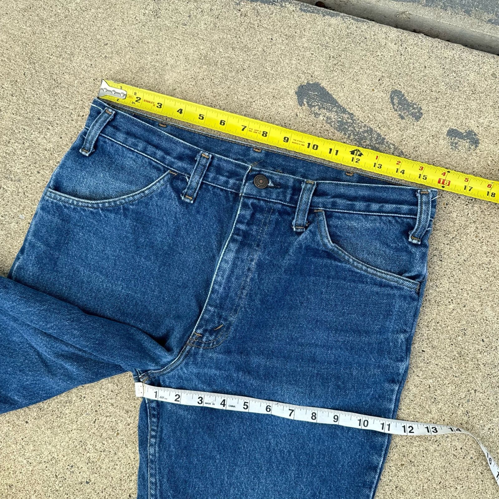 Vintage Vintage JCPenney Plain Pocket Jeans Size US 32 / EU 48 - 7 Thumbnail