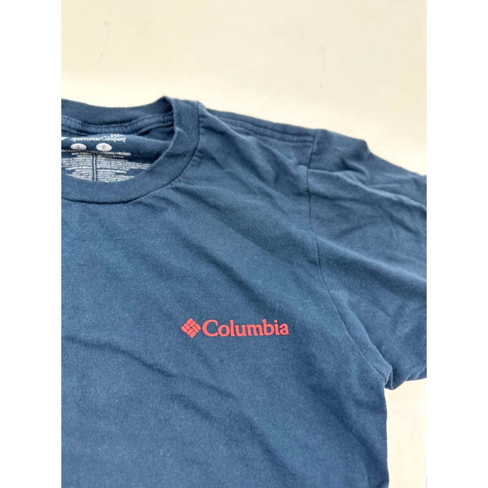 Vintage Columbia Shirt Mens Small Blue Graphic Portland Oregon Tee Short Sleeve Crew Neck Regular Fit 100% Cotton Spring Summer Mens Size US S / EU 44-46 / 1 - 2 Thumbnail