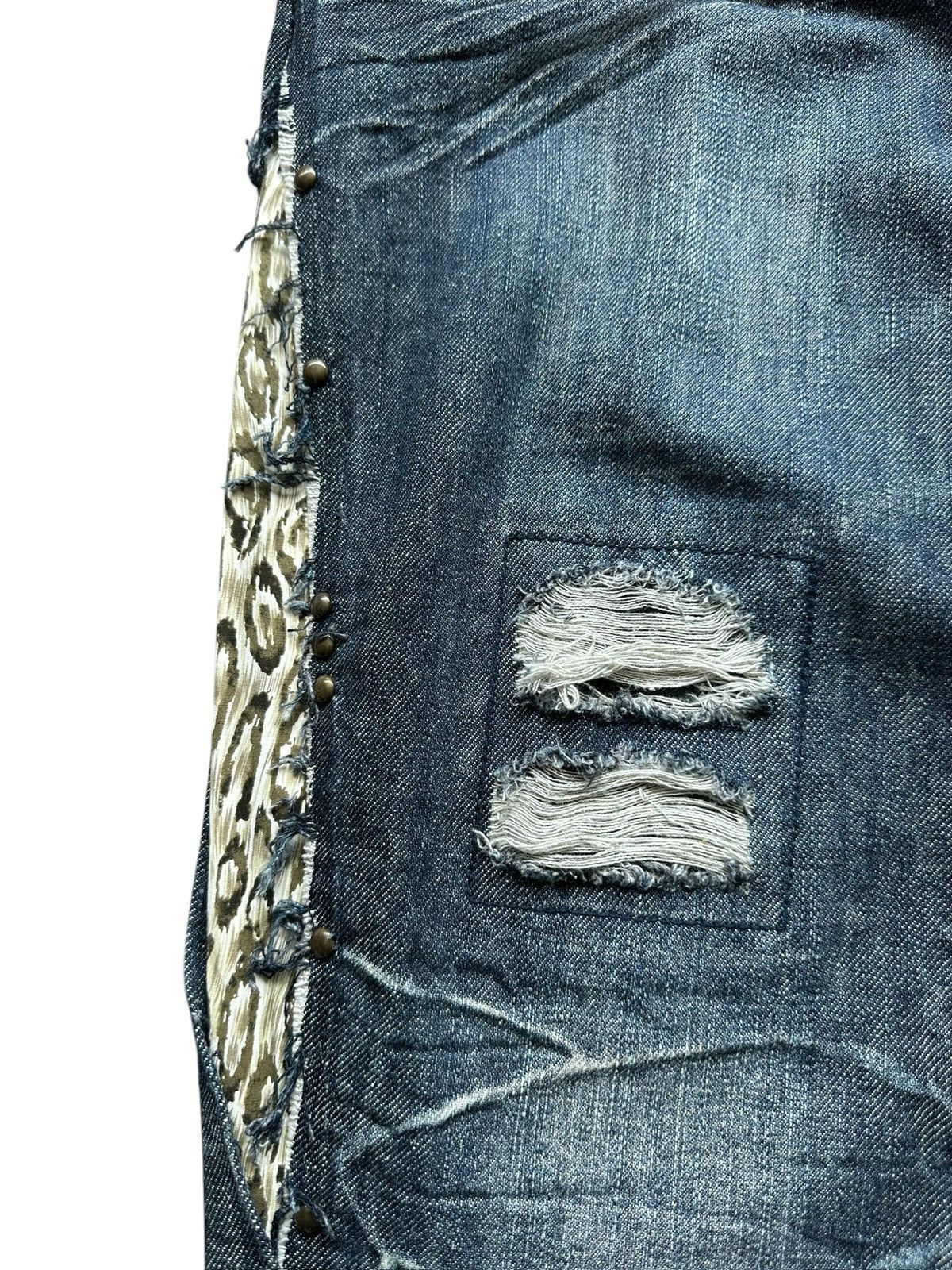 BERNINGS SHO 00's Berning Sho Black Label snake skin flared denim Size US 35 - 5 Thumbnail