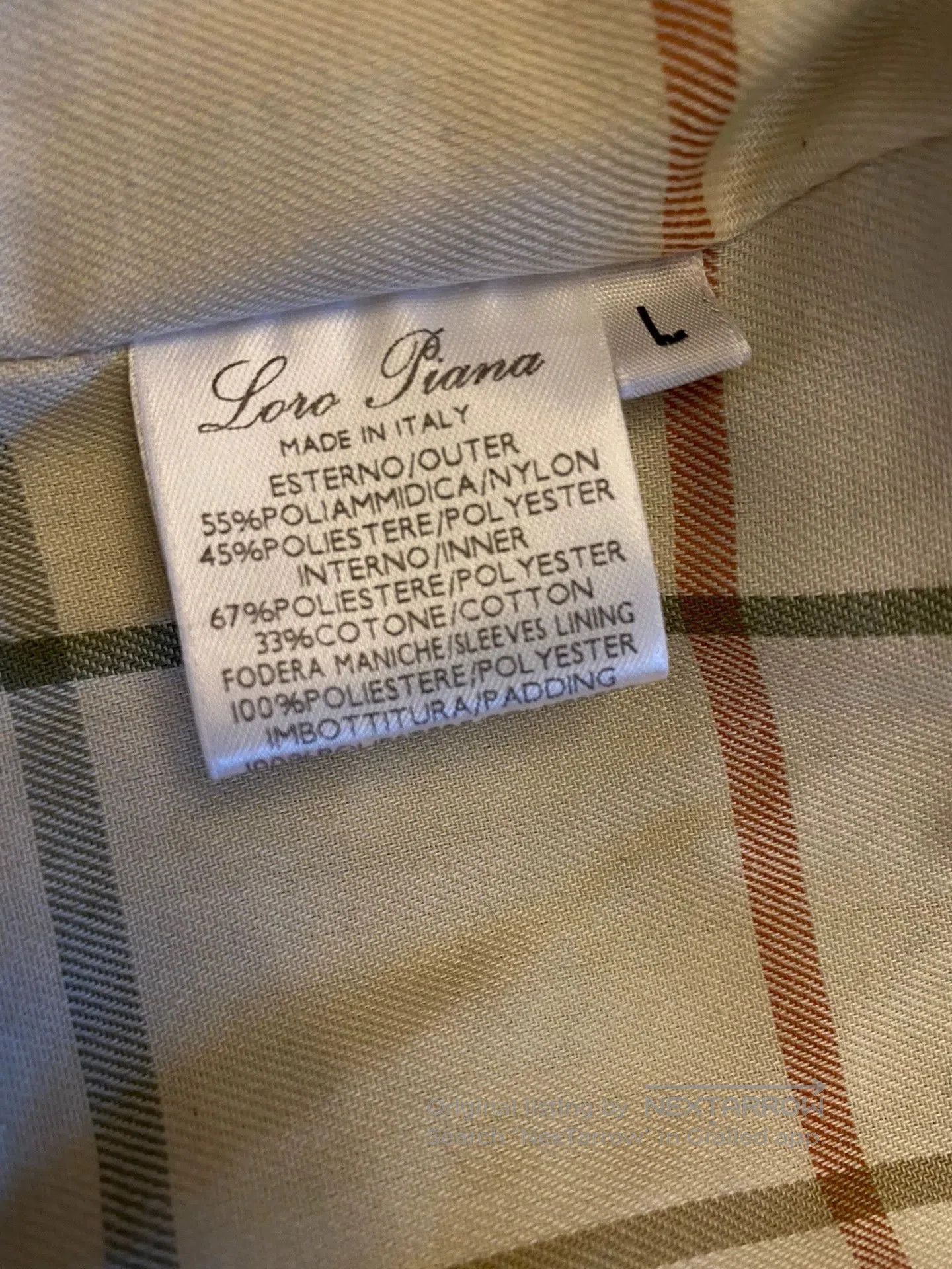 Loro Piana Brown Quilted Jacket with Contrast Collar. Size US L / EU 52-54 / 3 - 9 Thumbnail