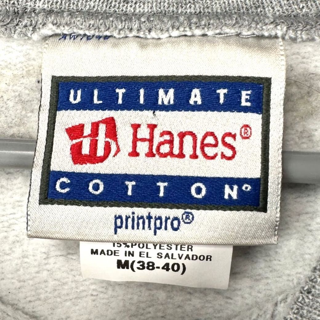 Hanes VINTAGE Hanes Sweatshirt Shirt Mens Medium Grey Crew Neck Pullover Long Sleeve Comfort Outdoors Walking Breathable Logo 90s Size US M / EU 48-50 / 2 - 5 Thumbnail