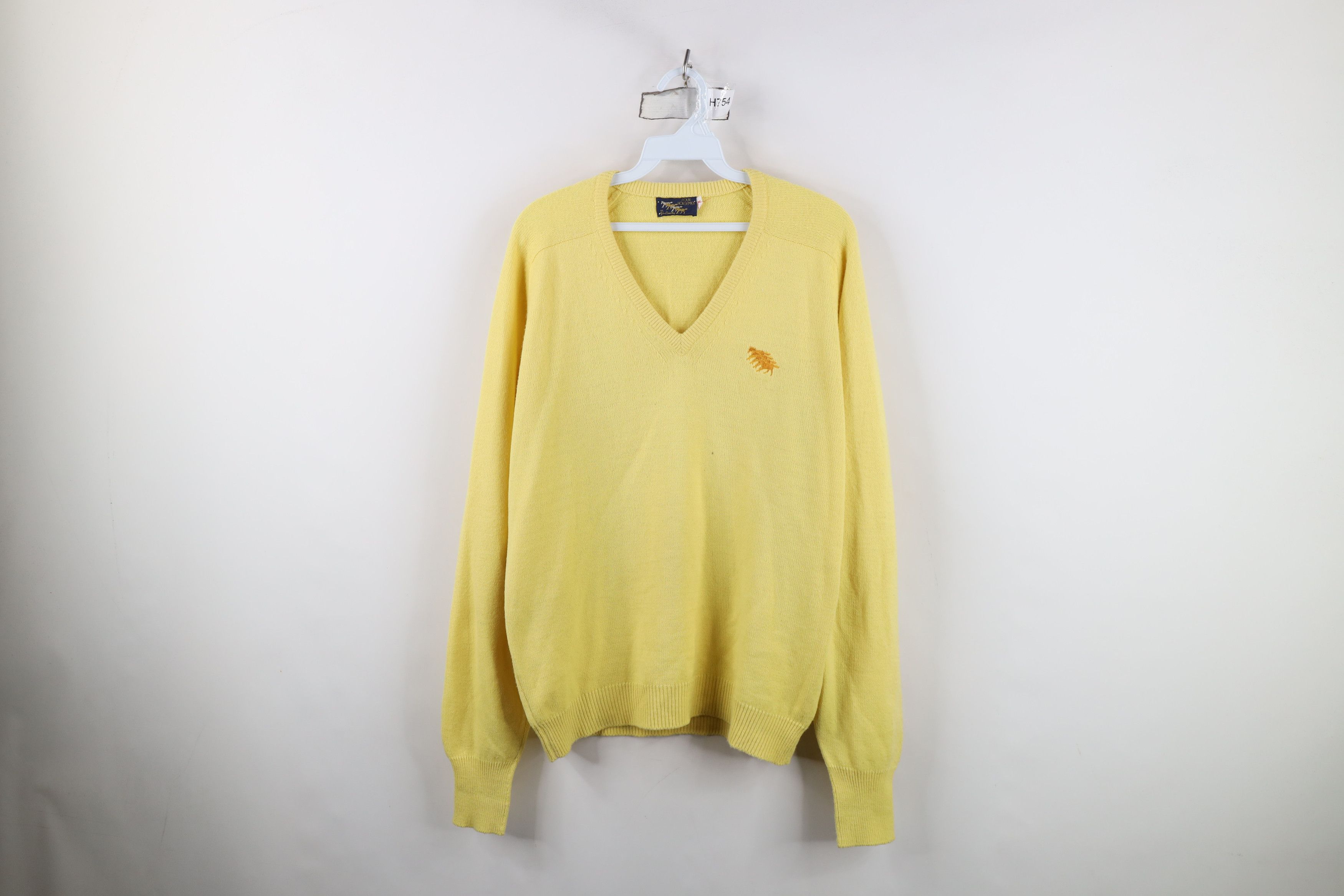 Vintage Vintage 70s Streetwear Four Horsemen Knit Sweater Yellow USA Size US M / EU 48-50 / 2 - 1 Thumbnail