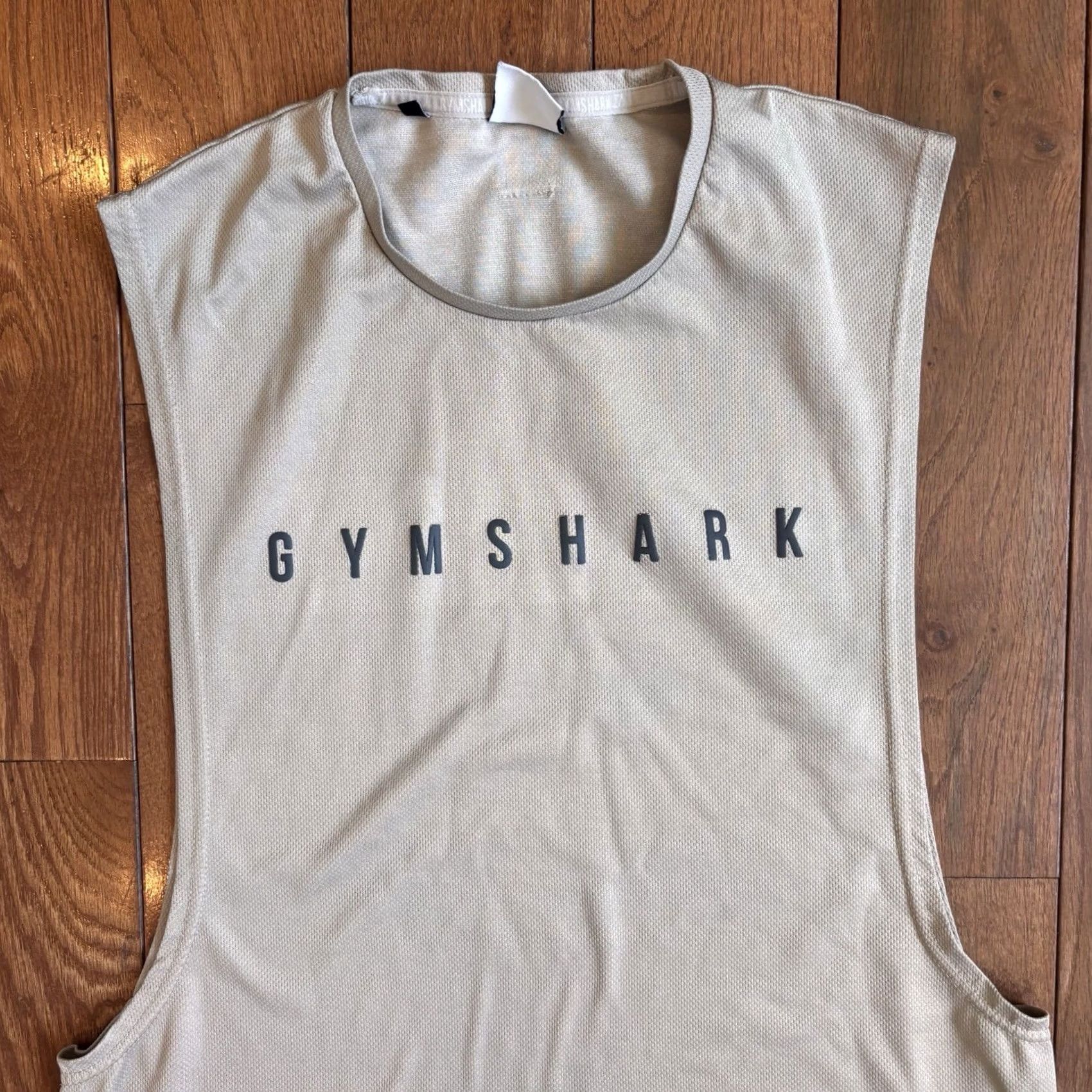 Gymshark Gymshark Tank Top Mens Beige Black sz M Sleeveless Shirt Muscle Size US M / EU 48-50 / 2 - 3 Thumbnail