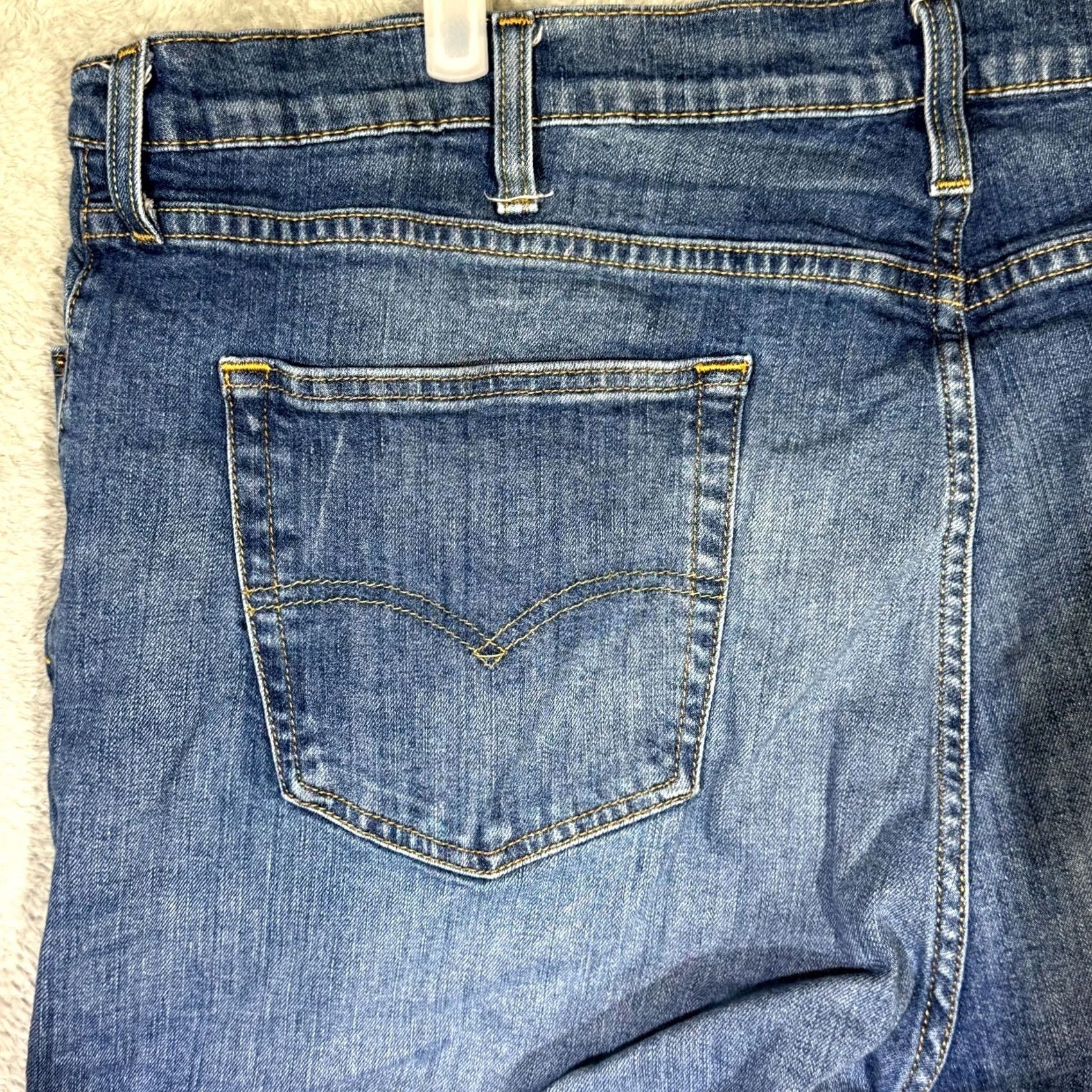 Levi's Levi’s 559 Jeans Men’s 44 x 30 Blue Denim Stretch Mid-Rise Straight Leg Size US 44 / EU 60 - 6 Thumbnail