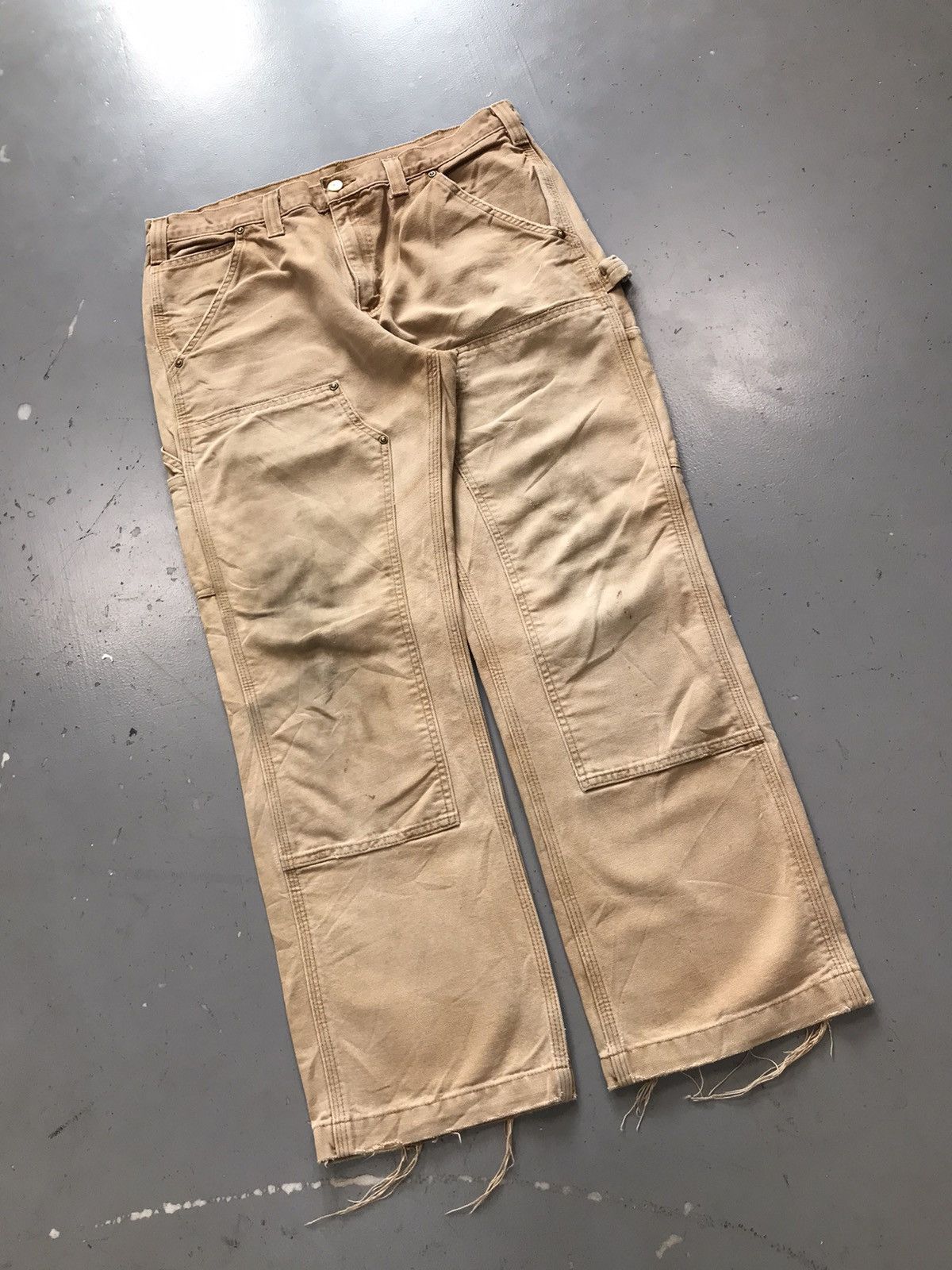 Carhartt × Vintage Vintage Carhartt B136 BRN double knee denim Size US 34 / EU 50 - 2 Thumbnail