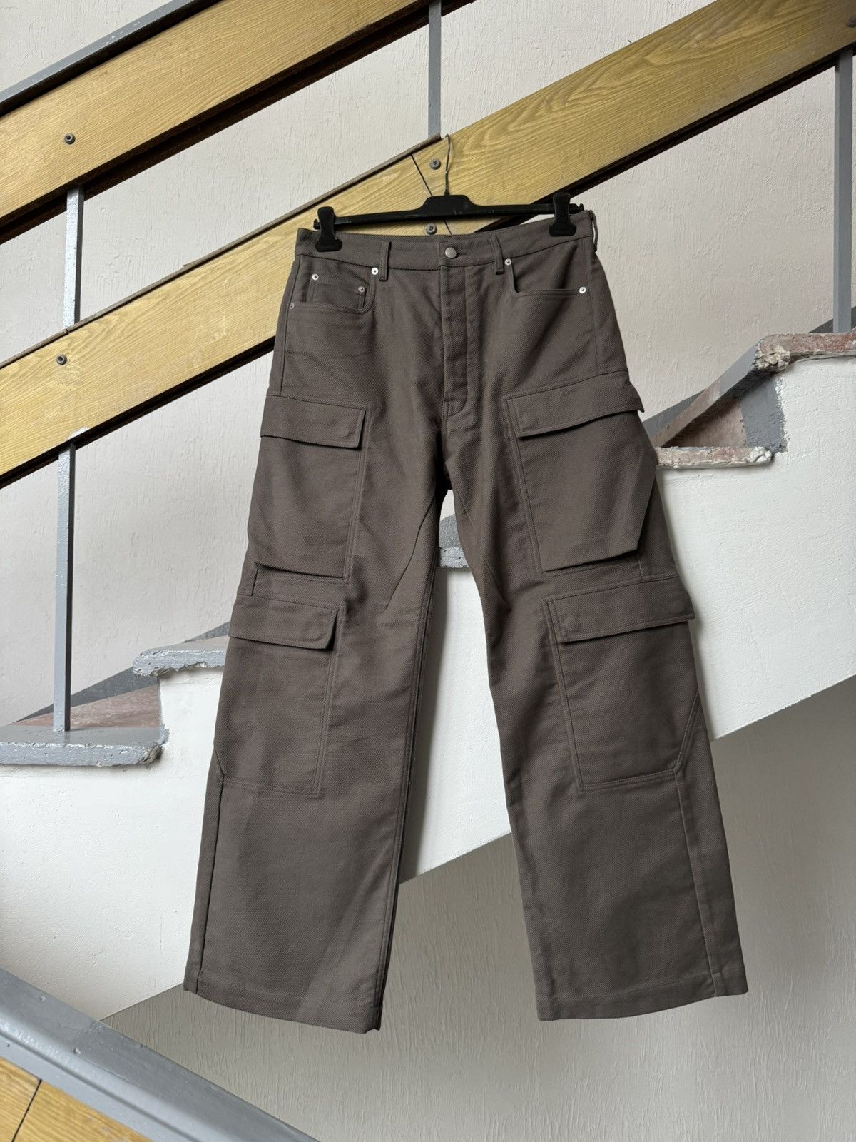 Rick Owens FW25 RICK OWENS DOUBLE CARGO PANTS Size US 32 / EU 48 - 1 Thumbnail